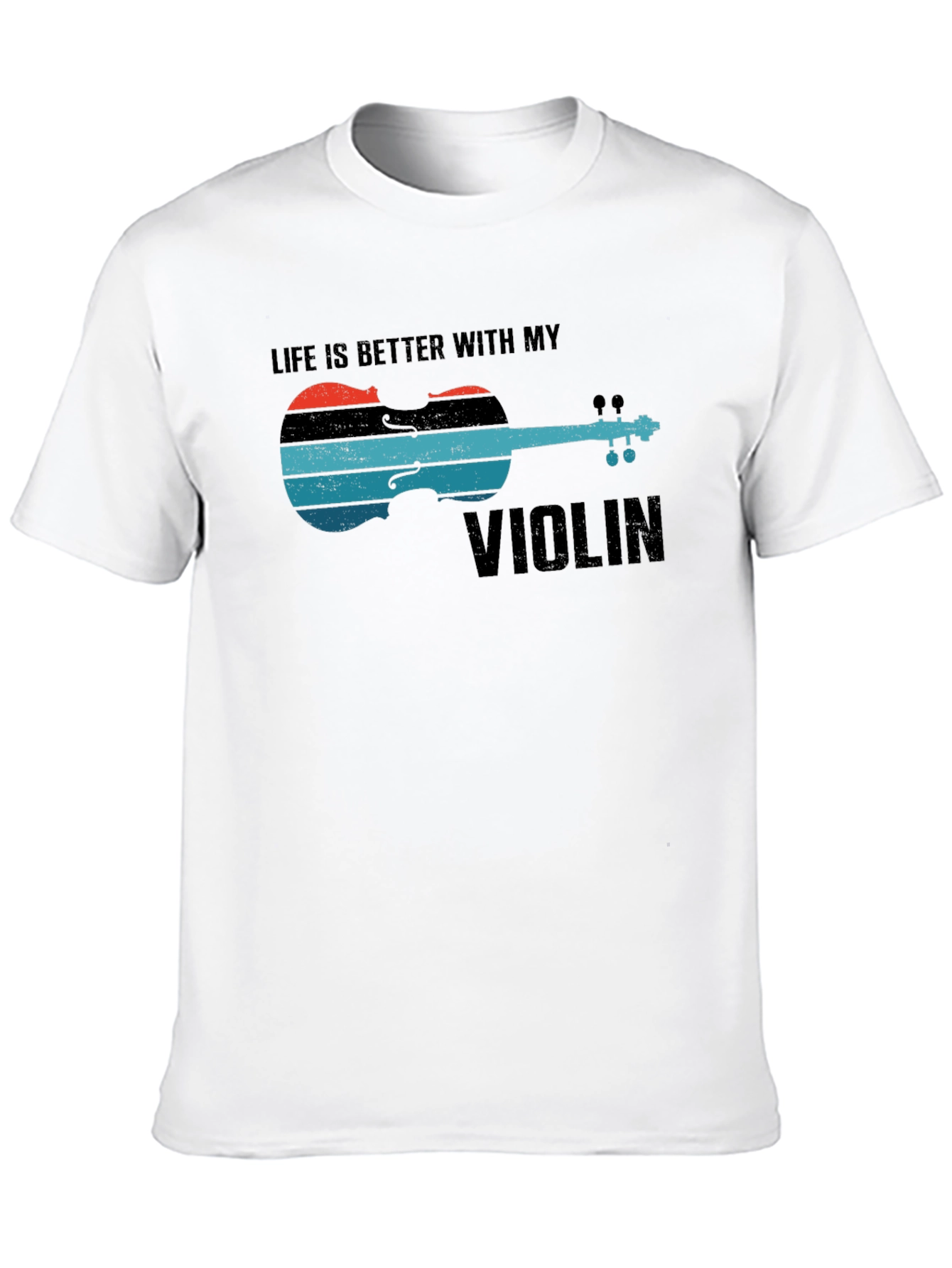 Black Life is Better with My Violin Graphic Tee view 10