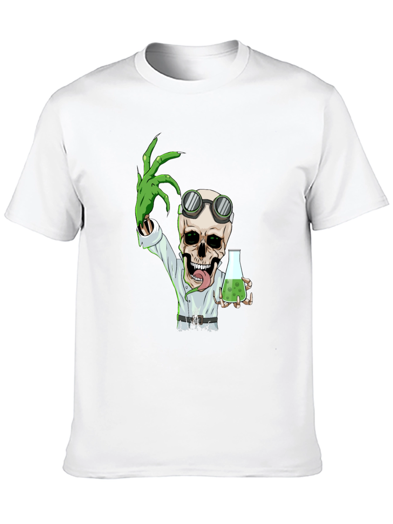 Black Mad Scientist Skeleton T-Shirt view 10