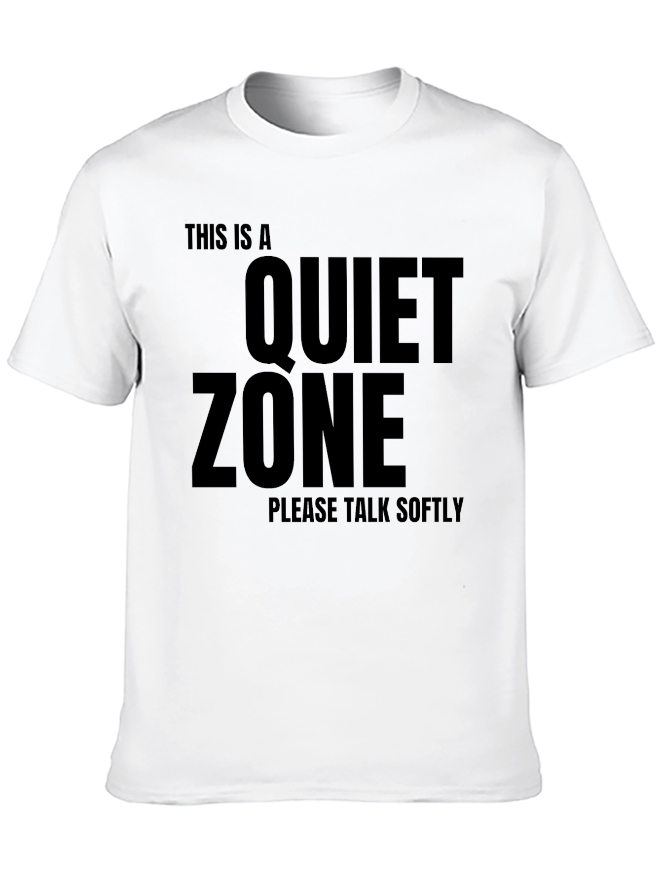 Black Quiet Zone T-Shirt - Speak Softly Tee view 10