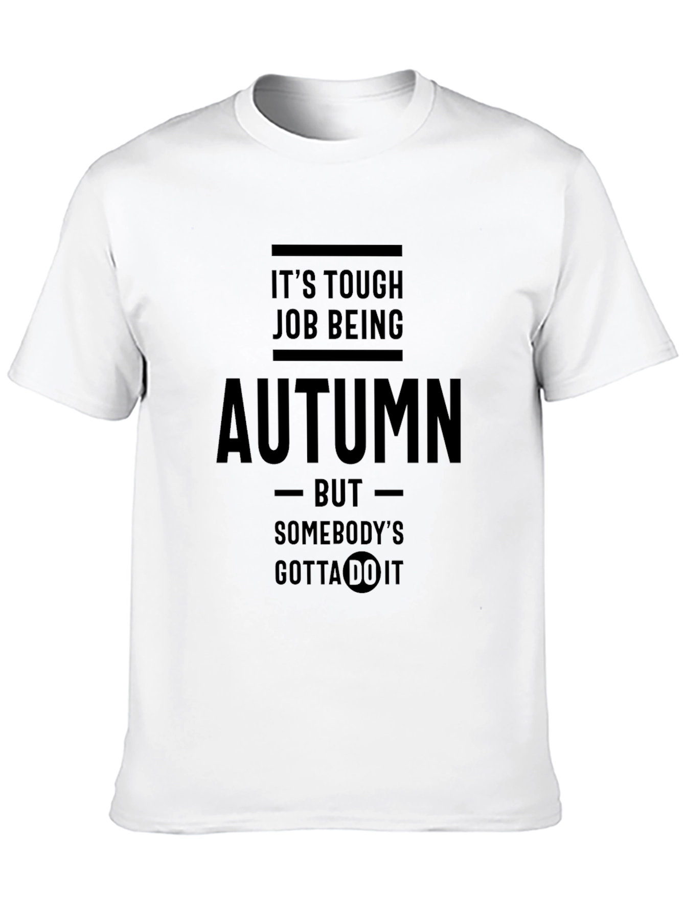 Black Funny Autumn Job T-Shirt view 10