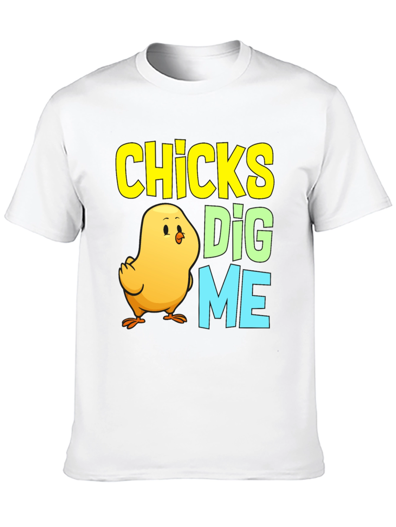 Black Chicks Dig Me Easter Chick T-Shirt view 10