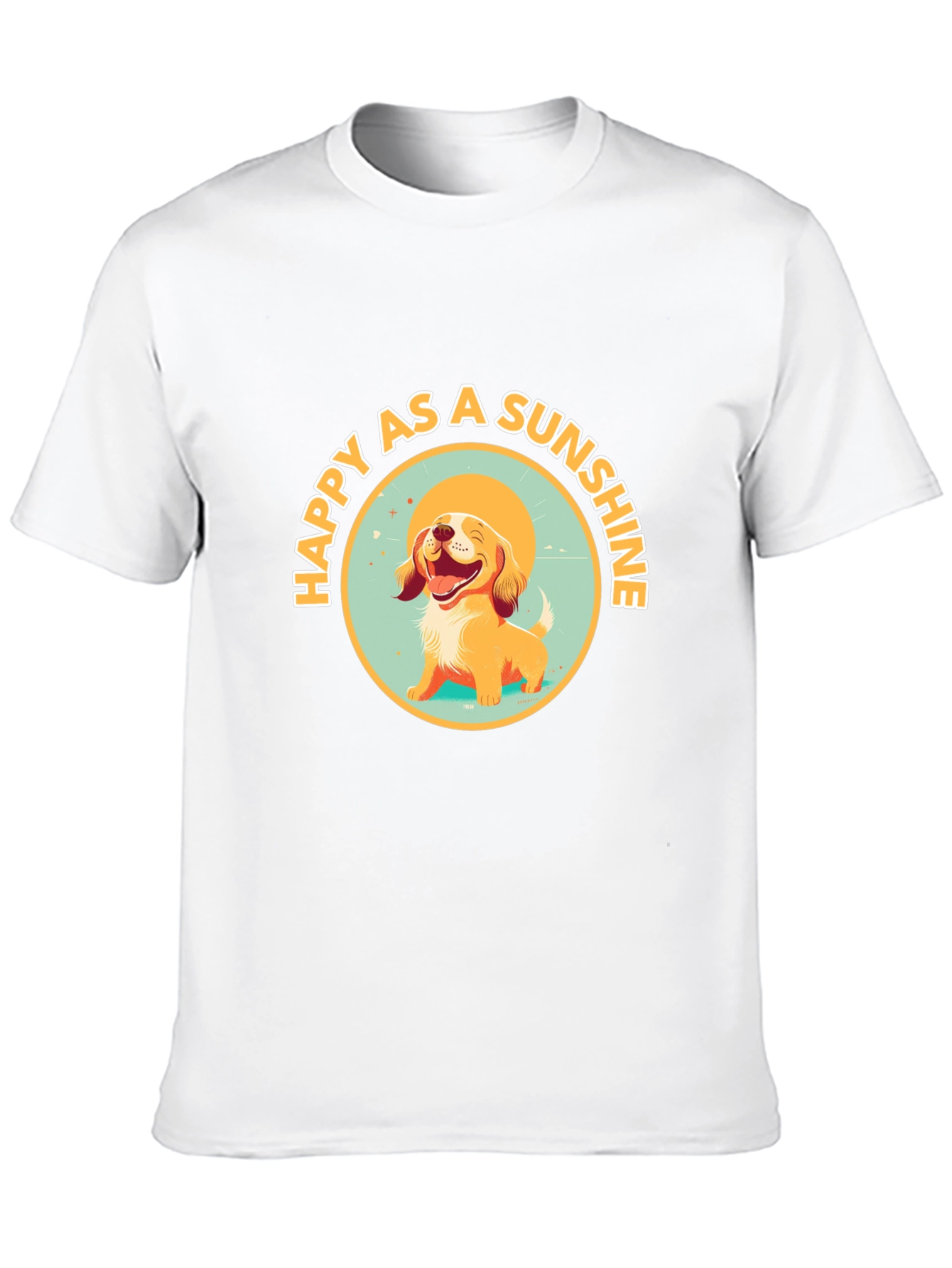 Black Happy as a Sunshine Dog Graphic Tee view 10