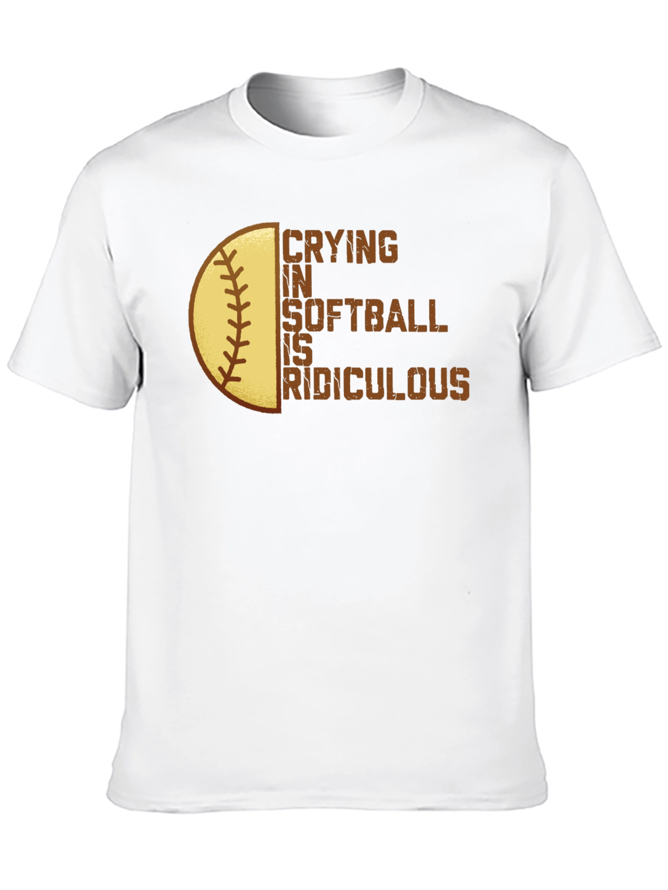 Black Crying in Softball is Ridiculous T-Shirt view 10