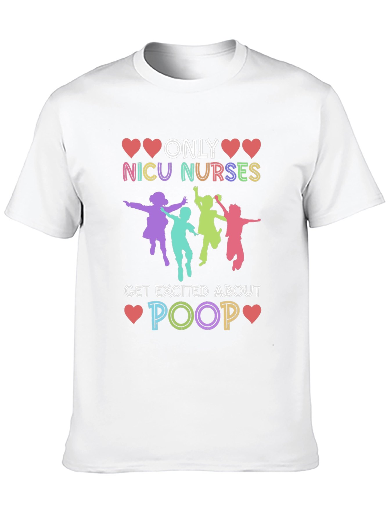 Black NICU Nurses Poop T-Shirt view 10