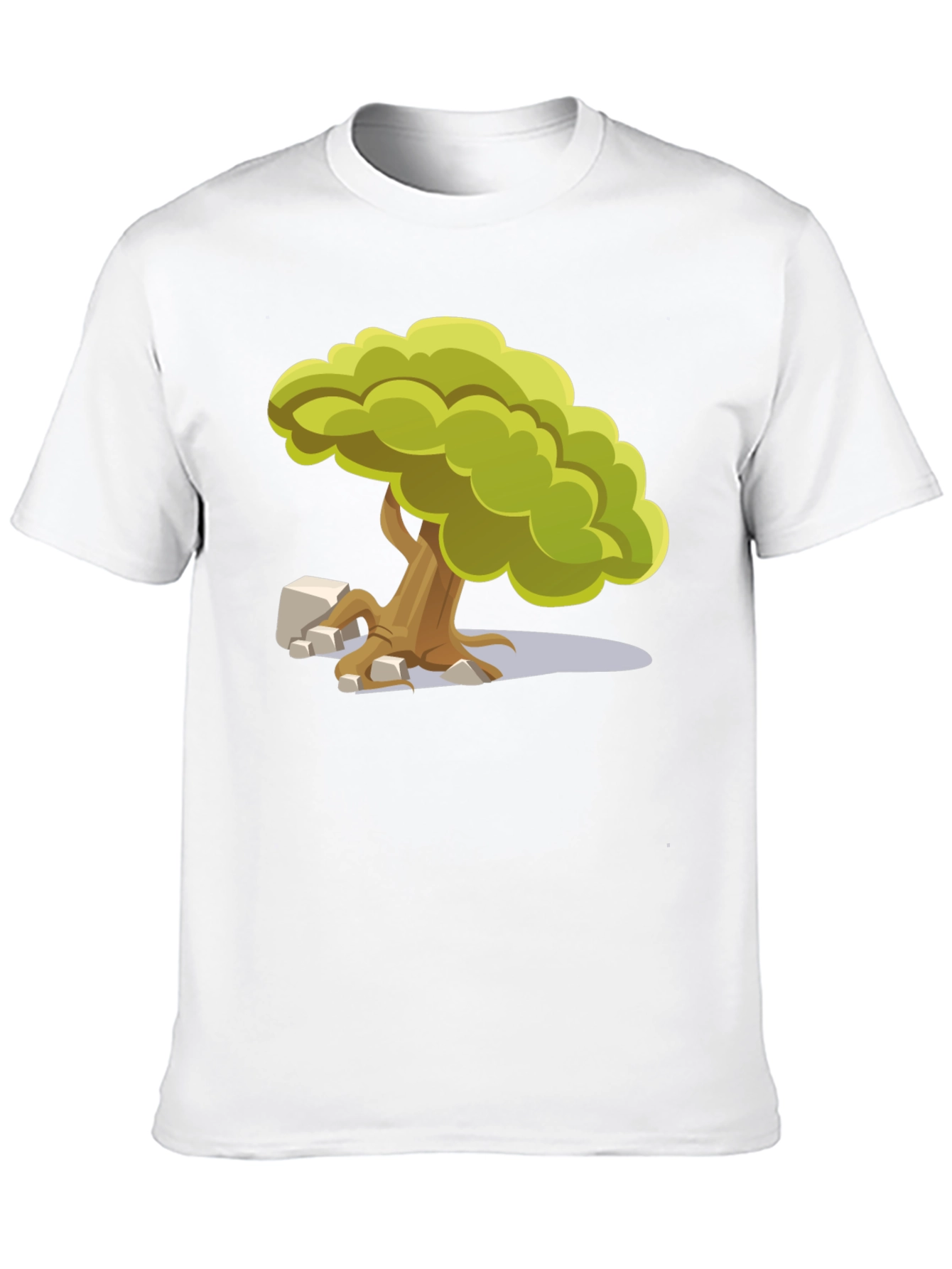 Black Cartoon Tree Graphic Tee - Unique Nature Design view 10