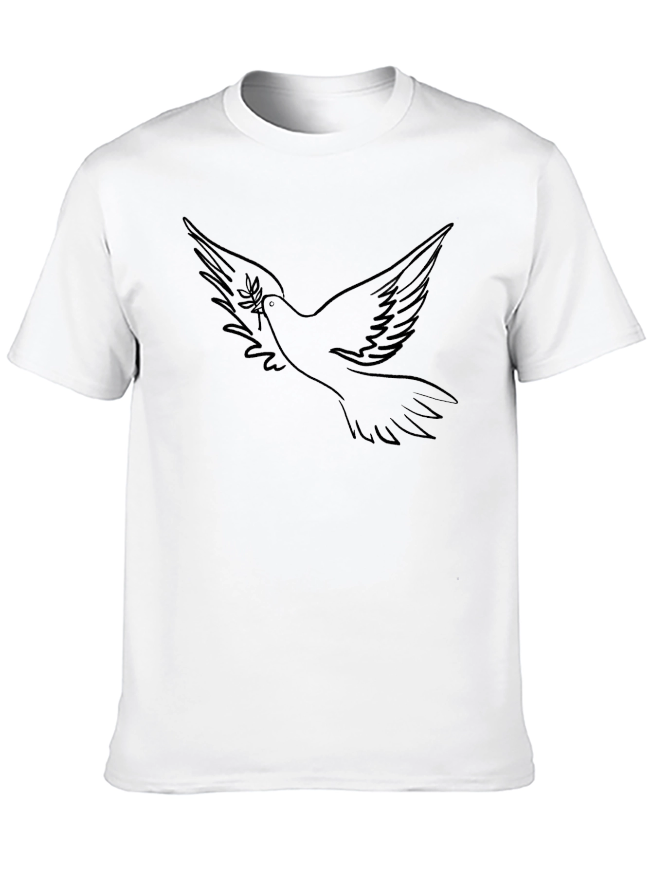 Black Dove Olive Branch Graphic Black T-Shirt view 10