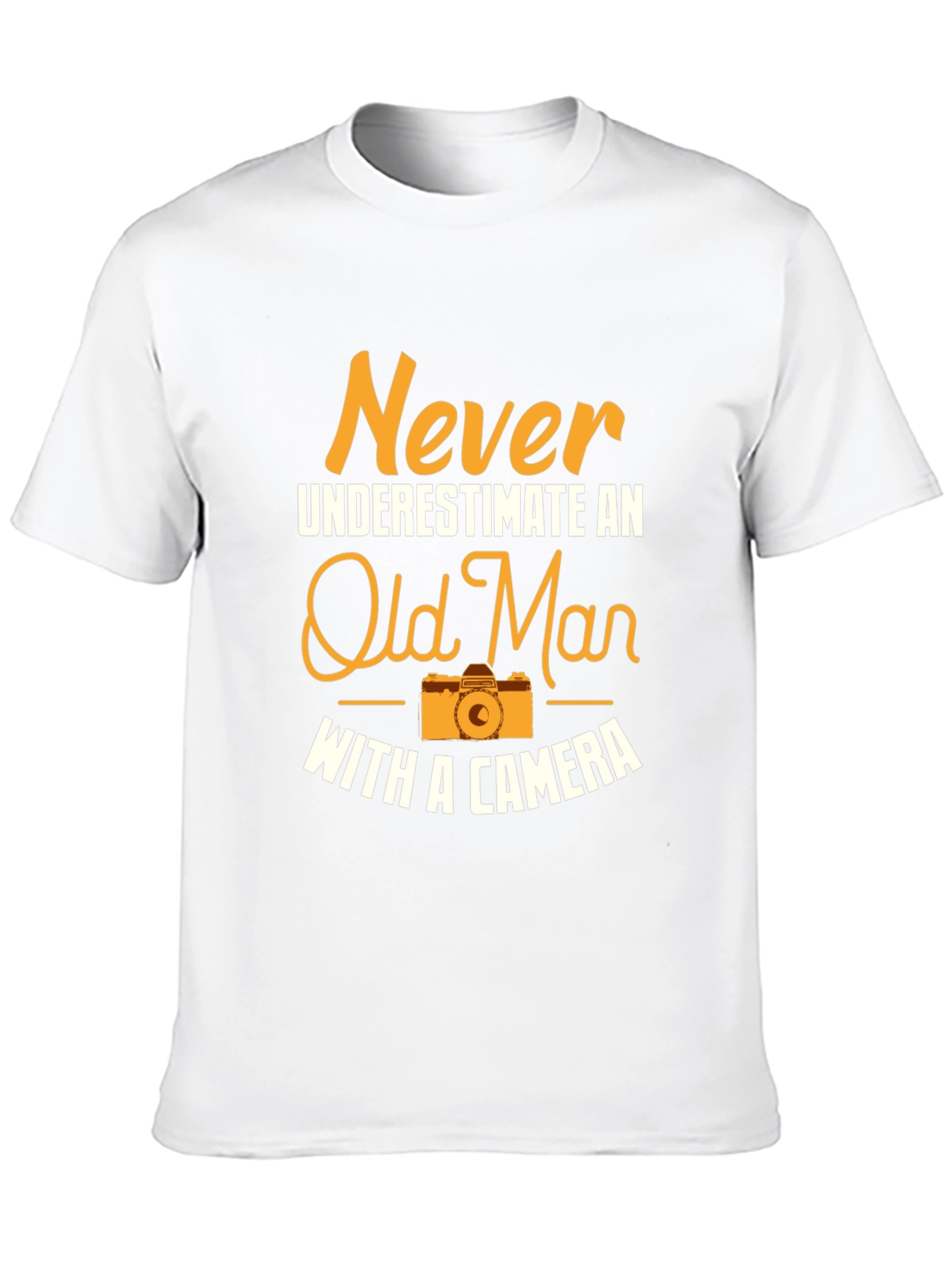 Black Never Underestimate Old Man T-Shirt view 10