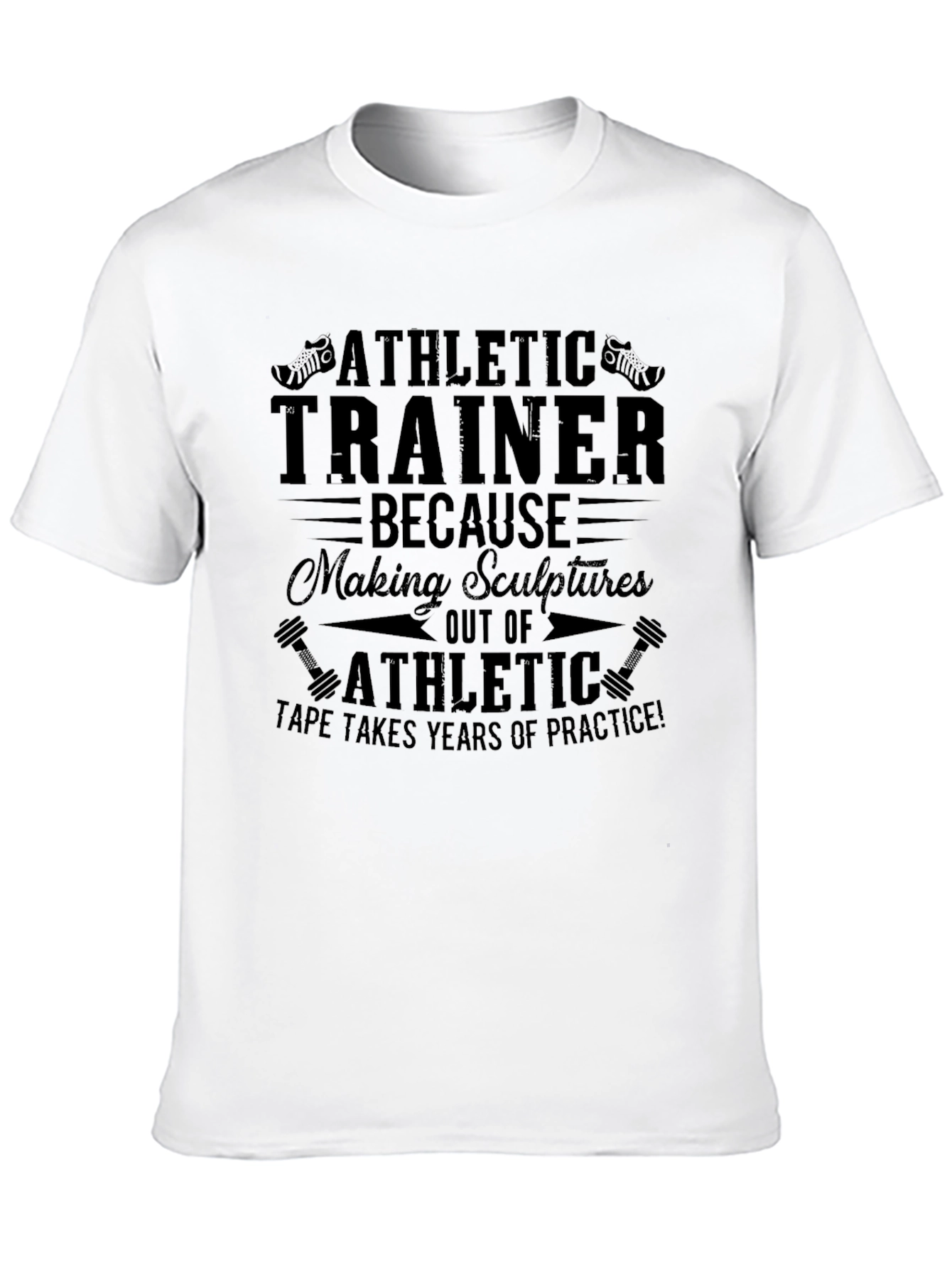 Athletic Trainer Tee - Sculptures Out of Athletic Tape! - 10