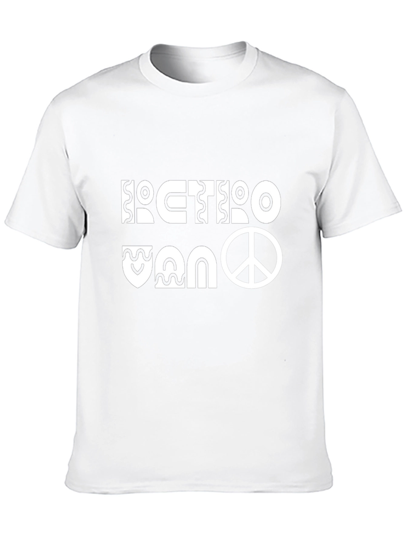 Black Retro Van Peace Sign Graphic Tee view 10