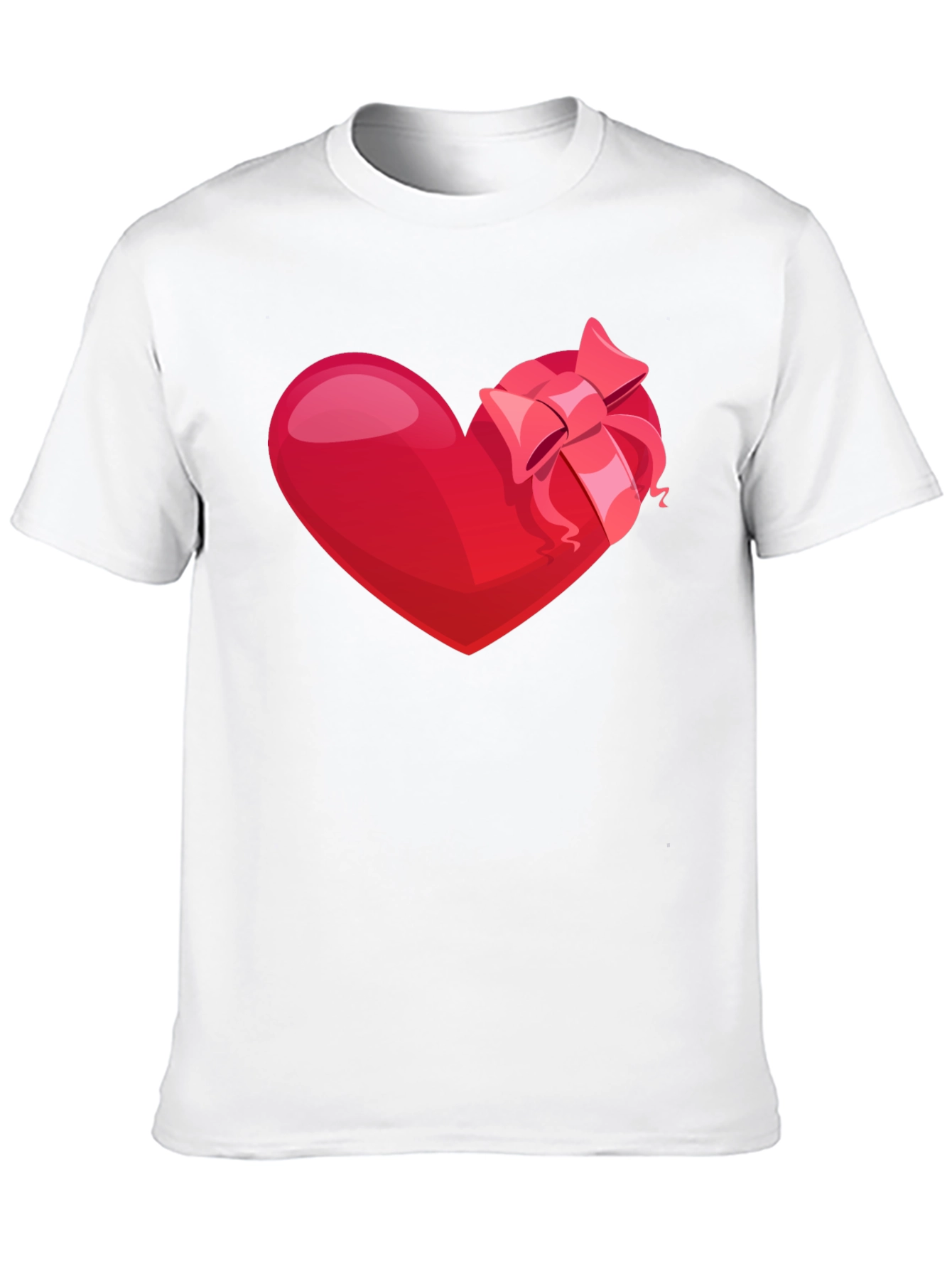Black Heart with Bow Graphic Tee - Valentine's Day Edition view 10