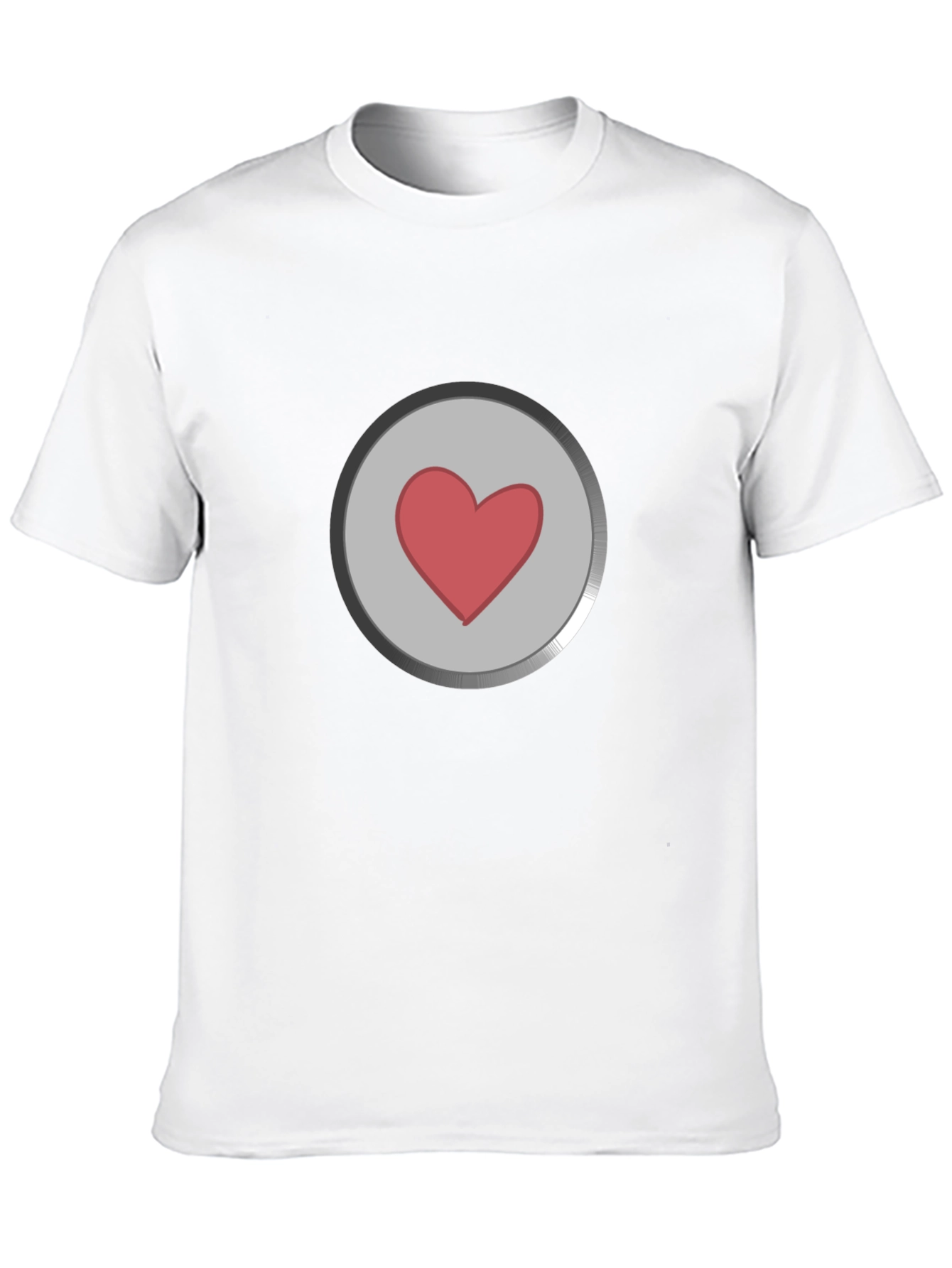 Black Heart Button Graphic T-Shirt - Black view 10