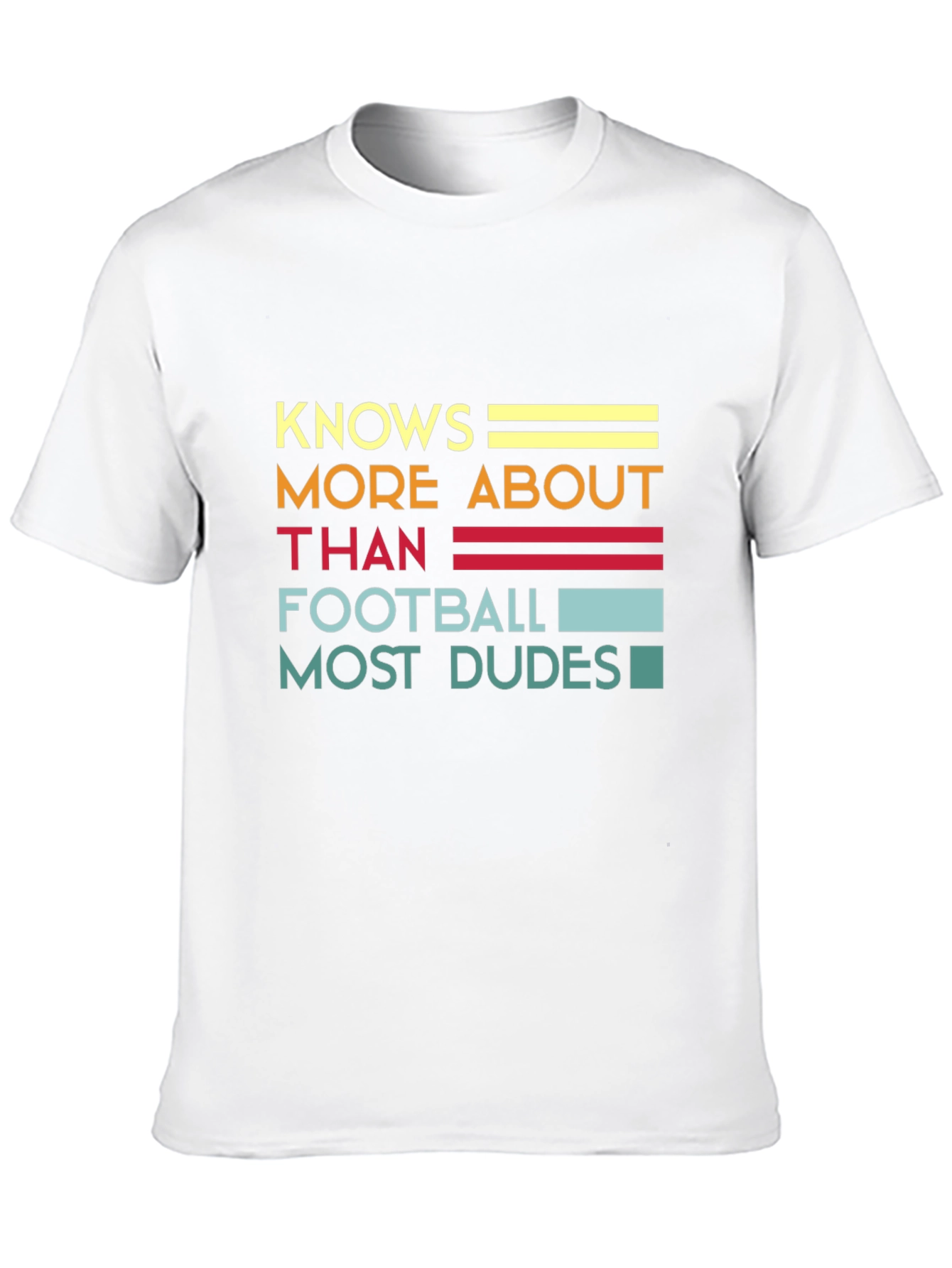 Black Knows More About Than Football Graphic T-Shirt view 10