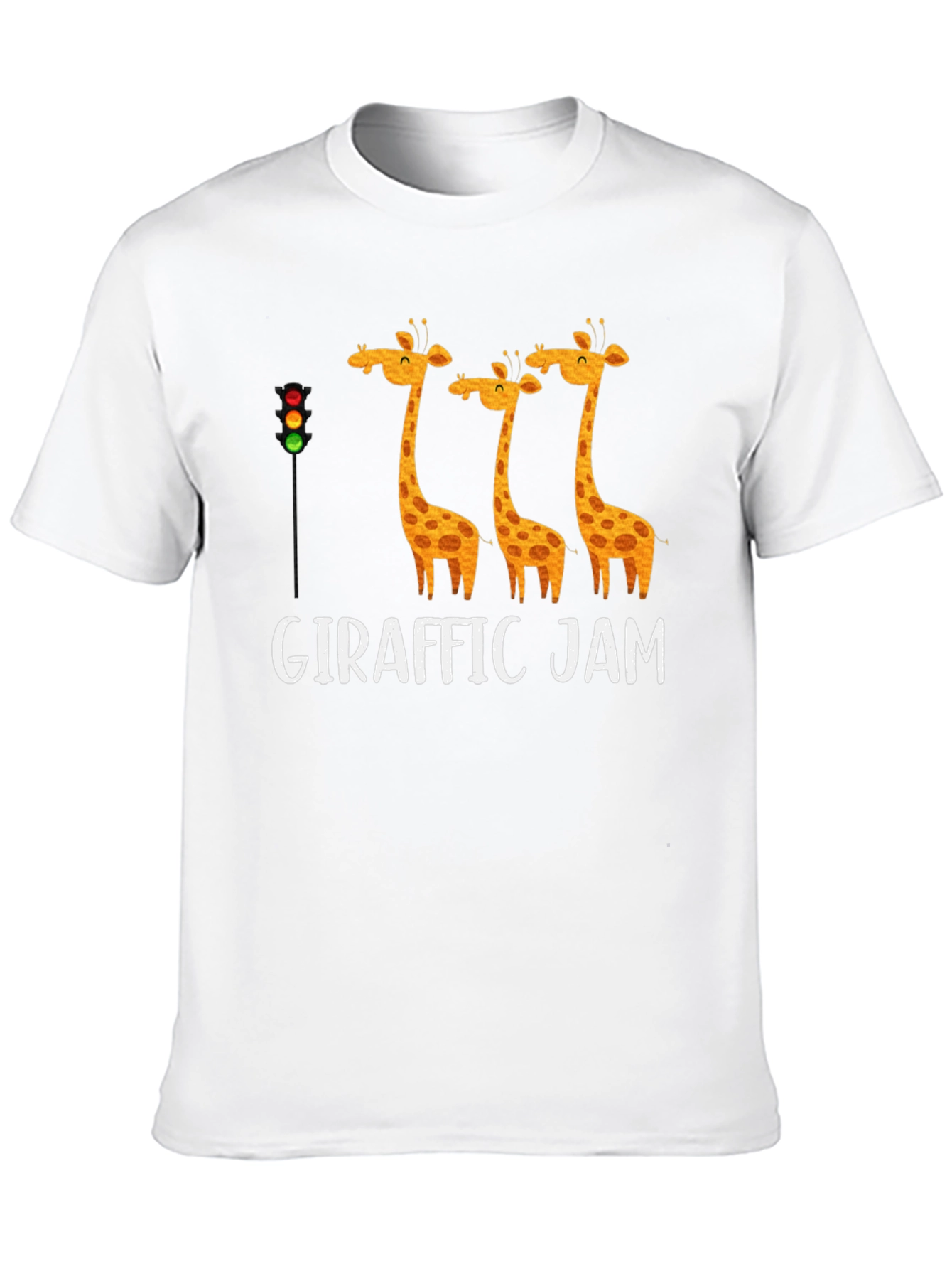 Black Giraffe Traffic Jam T-Shirt Funny Animal Tee view 10