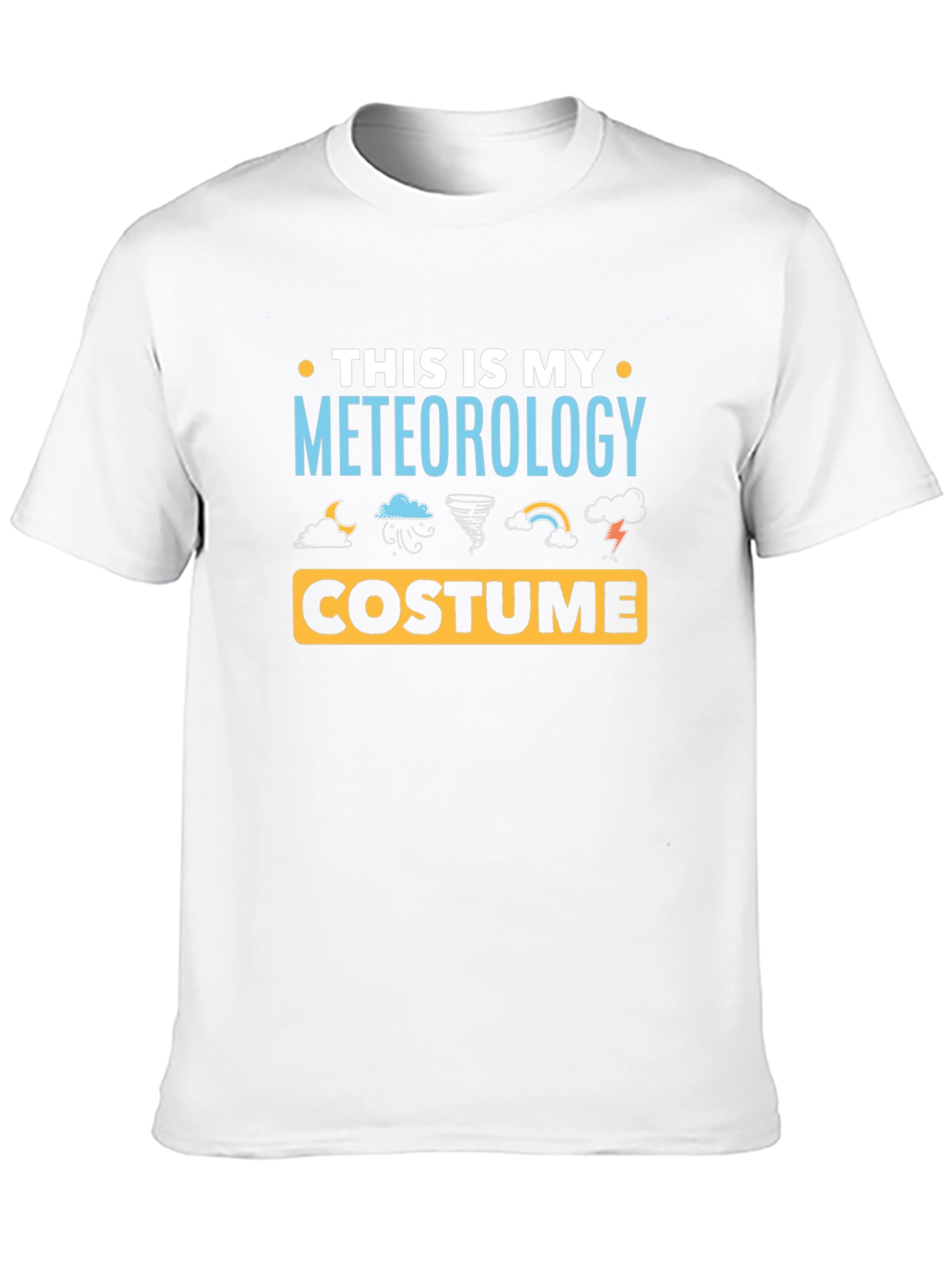Black Meteorology Costume T-Shirt - Weather Fan Tee view 10