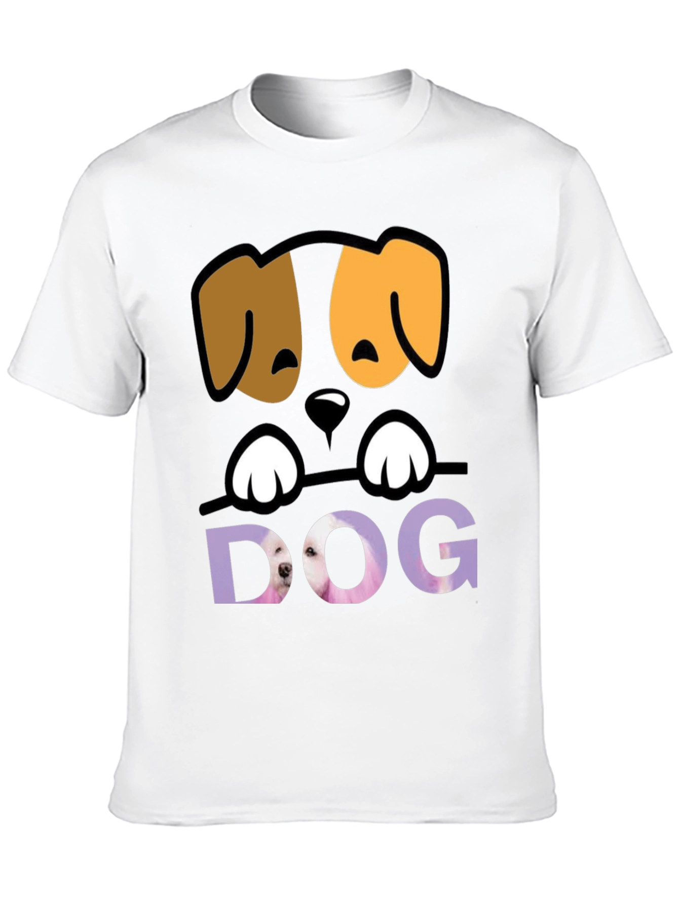 Black Cute Dog Graphic Tee - Men's Black T-Shirt view 10