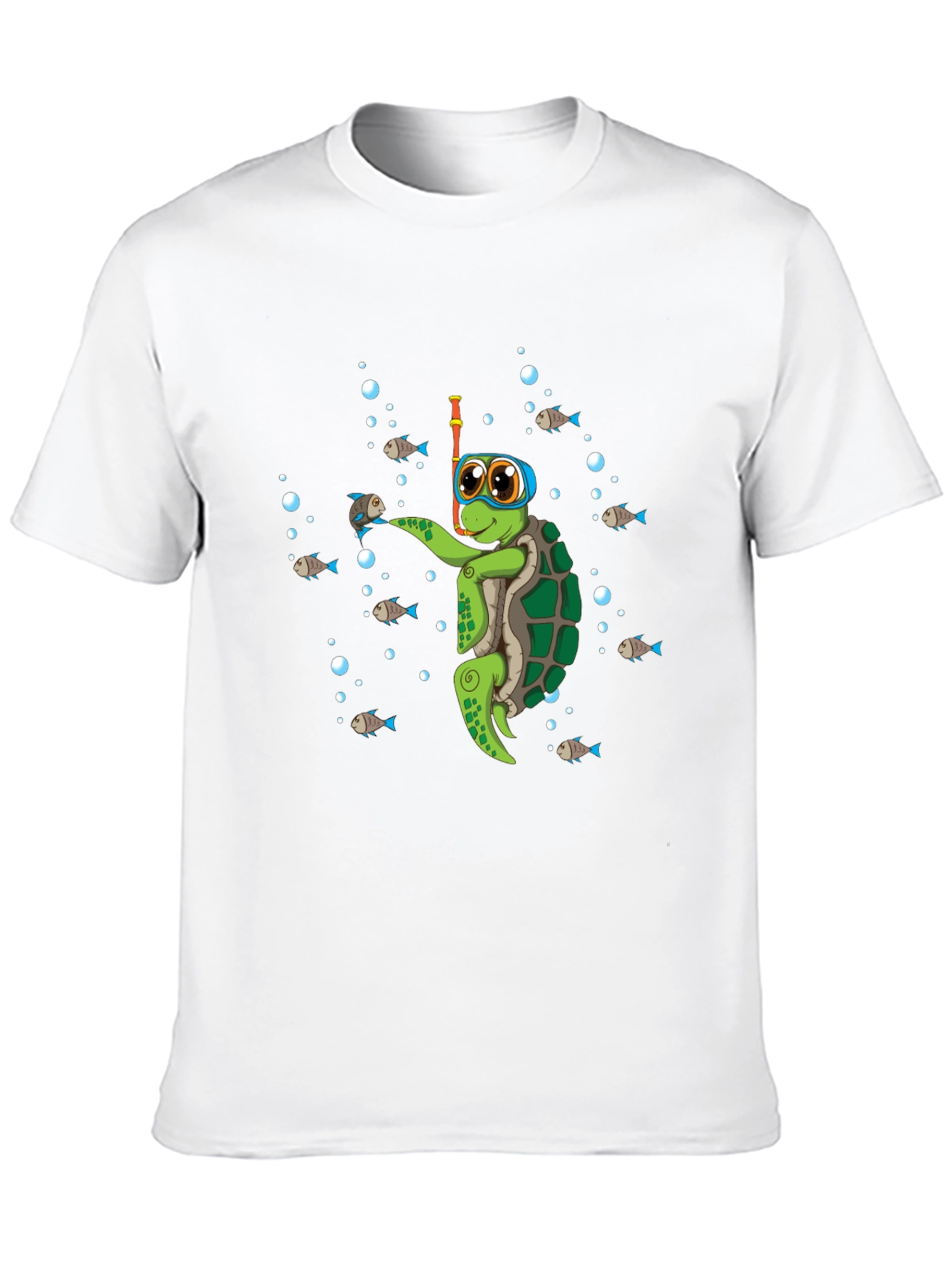 Black Diving Turtle Graphic Tee - Cool Underwater Adventure view 10