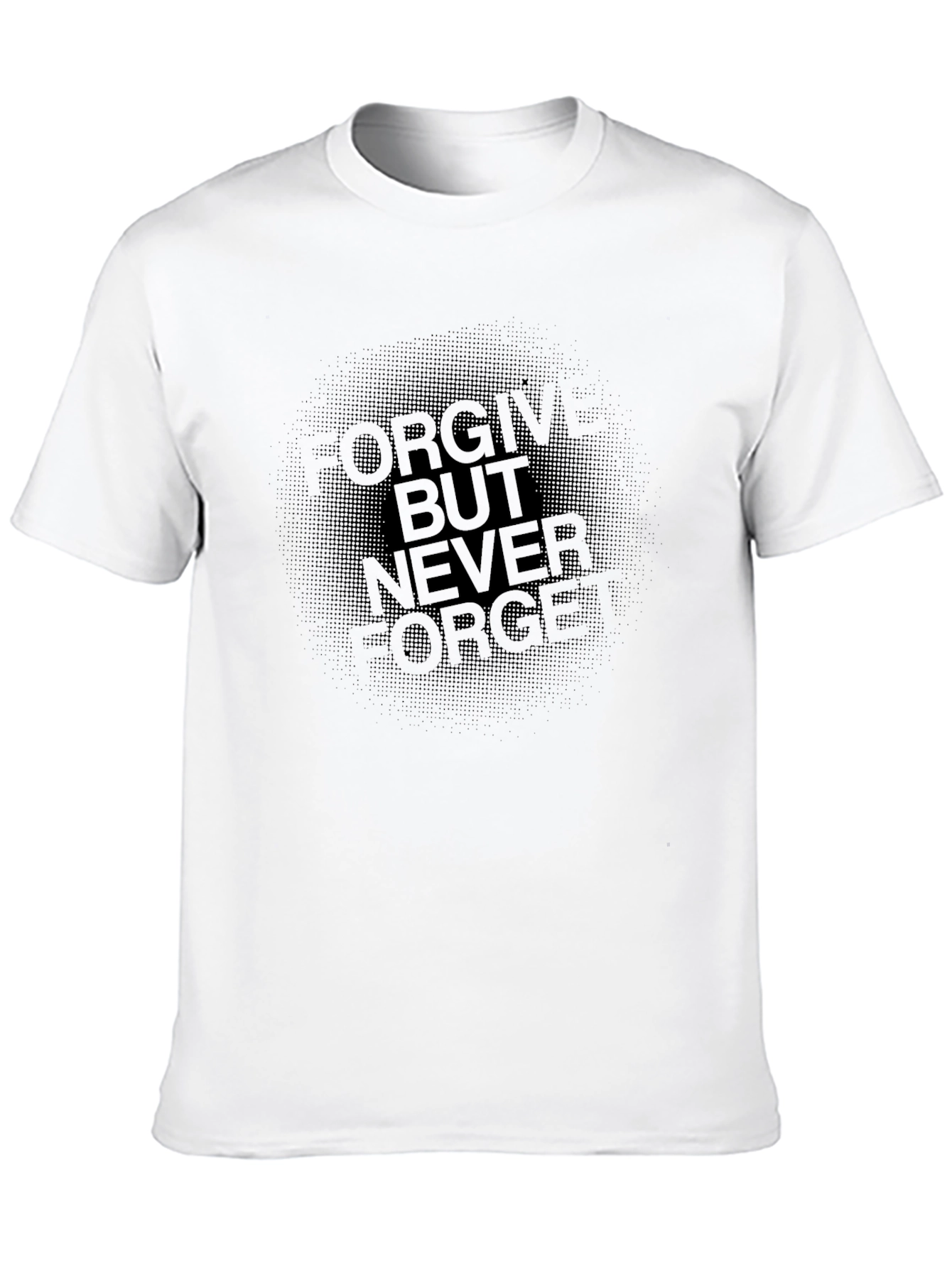 Black Black 'Forgive But Never Forget' Graphic Tee view 10