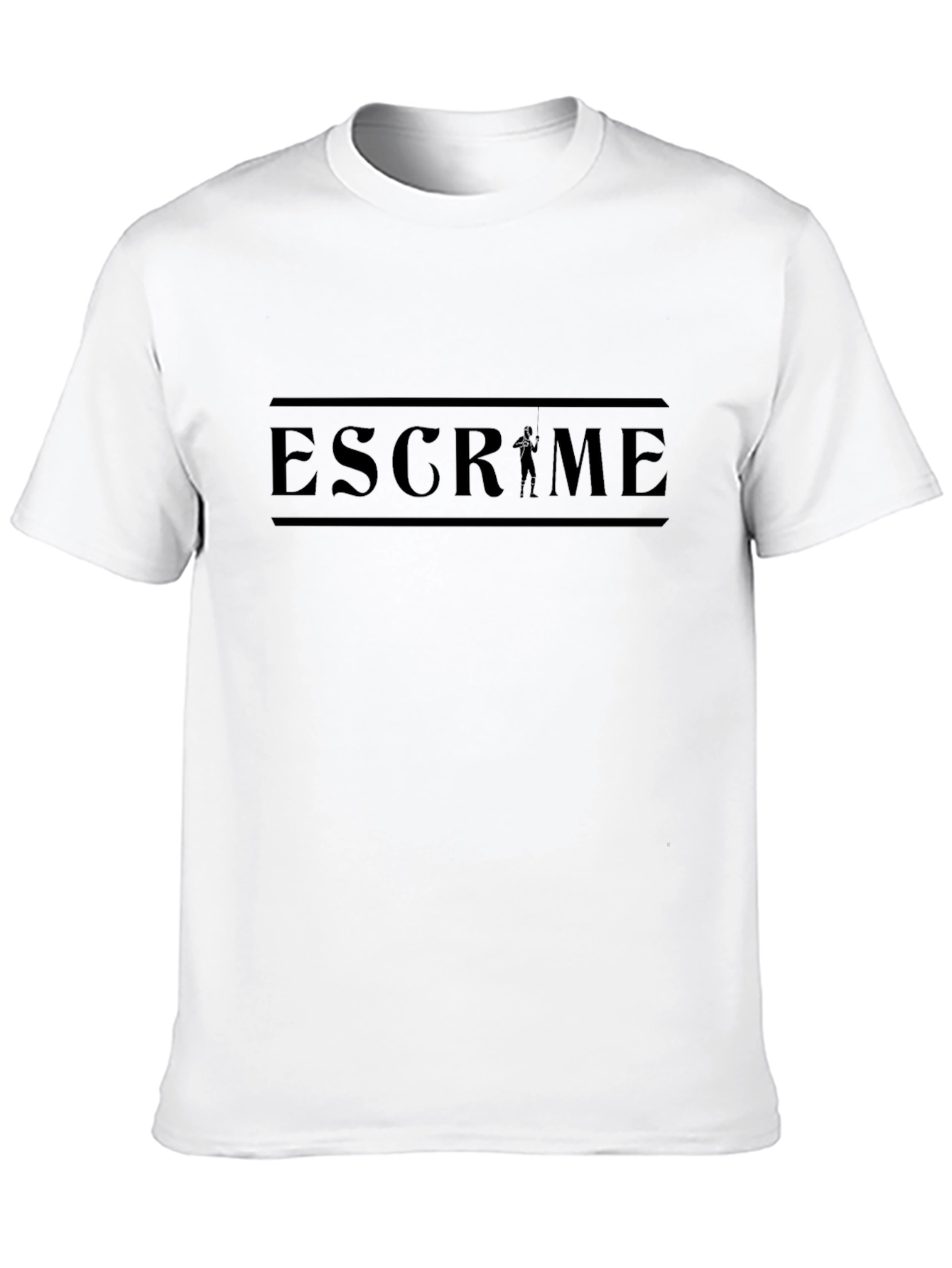 Black Escrime Fencing Graphic Tee view 10