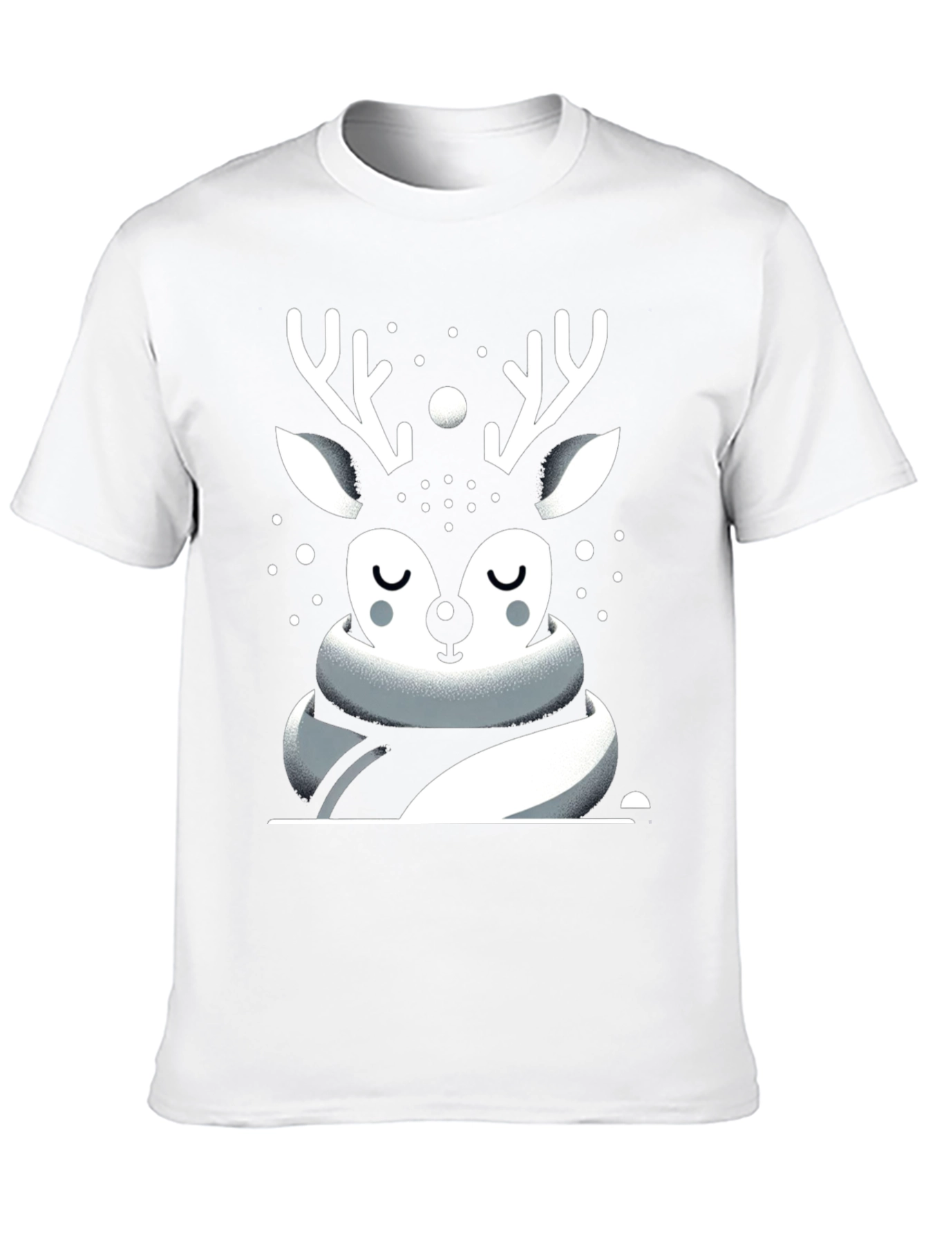 Black Festive Deer Graphic Tee - Holiday Season view 10