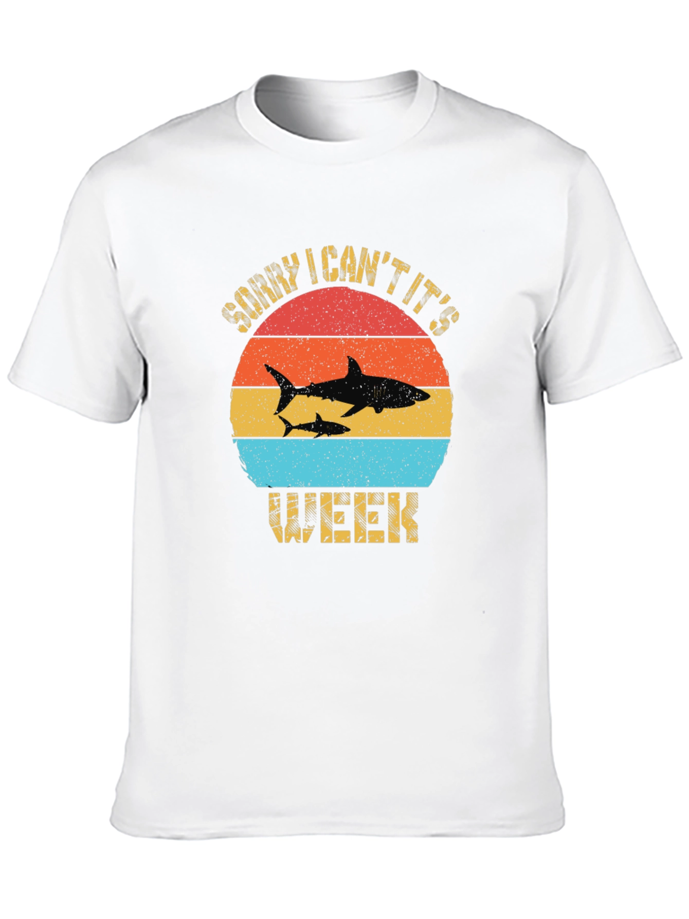 Black Shark Week T-Shirt Retro Graphic Tee view 10