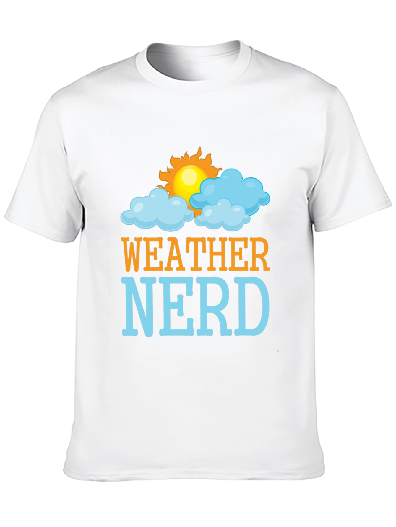 Black Weather Nerd T-Shirt - Fun, Stylish Tee view 10