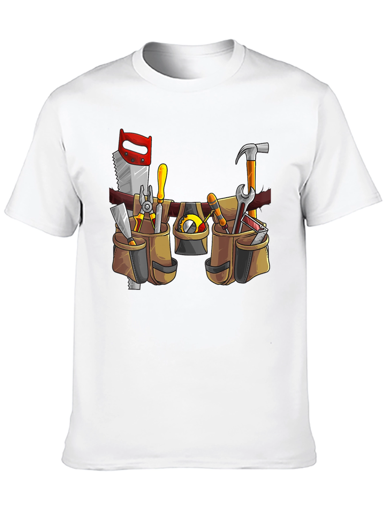 Black Construction T-Shirt: Tool Belt Graphic Tee view 10