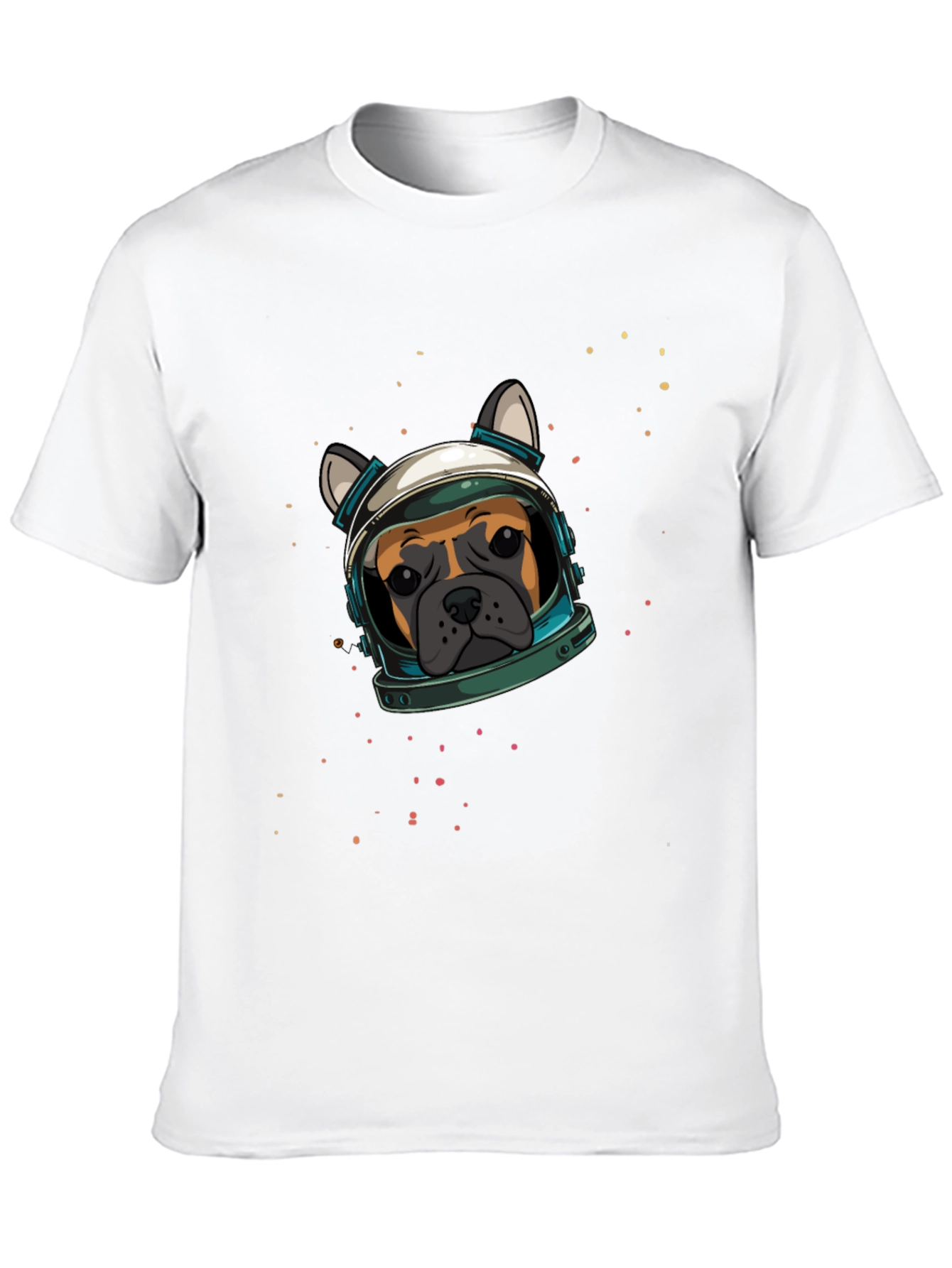 Black Dog Astronaut Graphic Print T-Shirt view 10