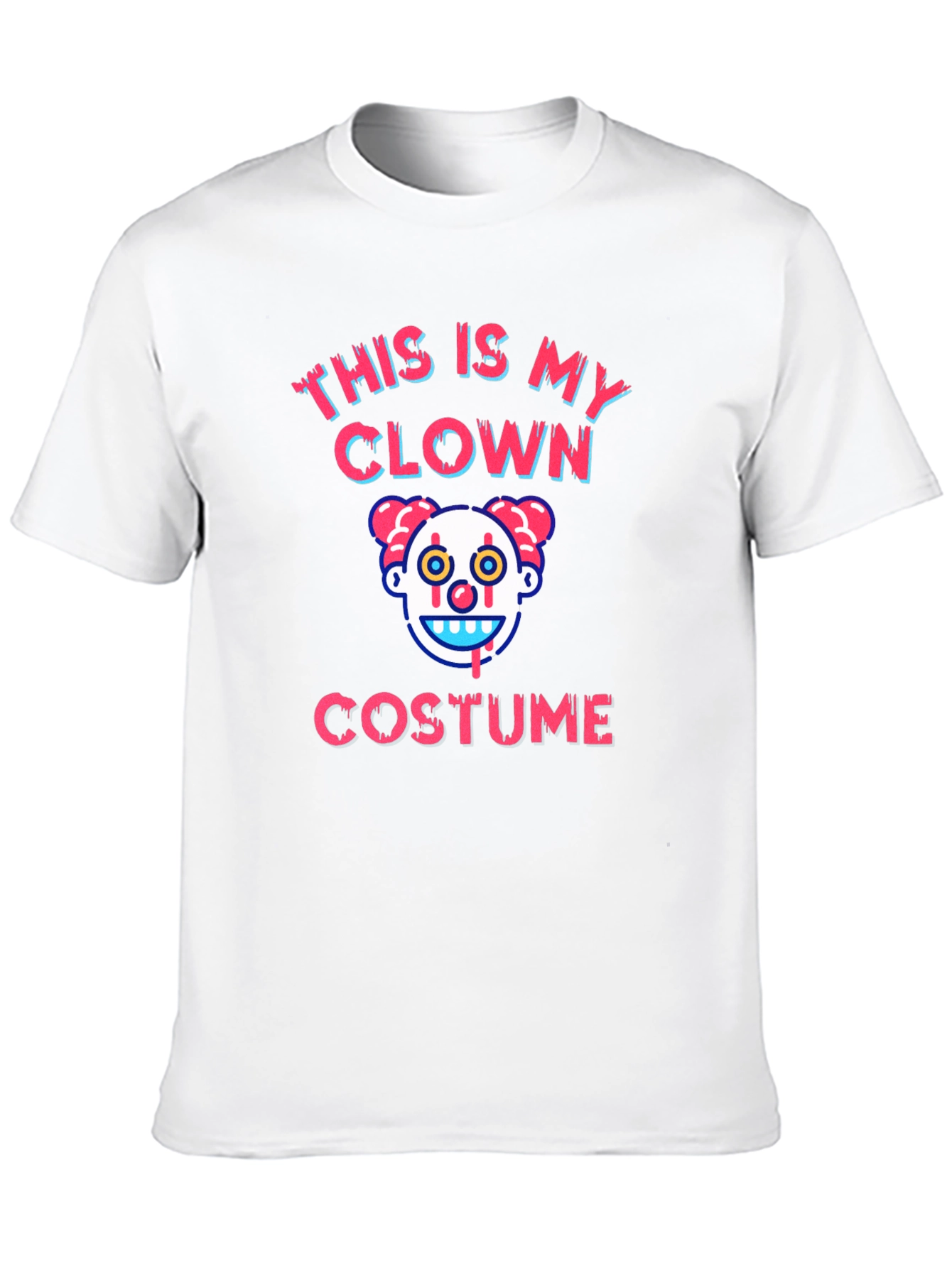 Black Clown Costume Graphic T-Shirt - Halloween Tee view 10