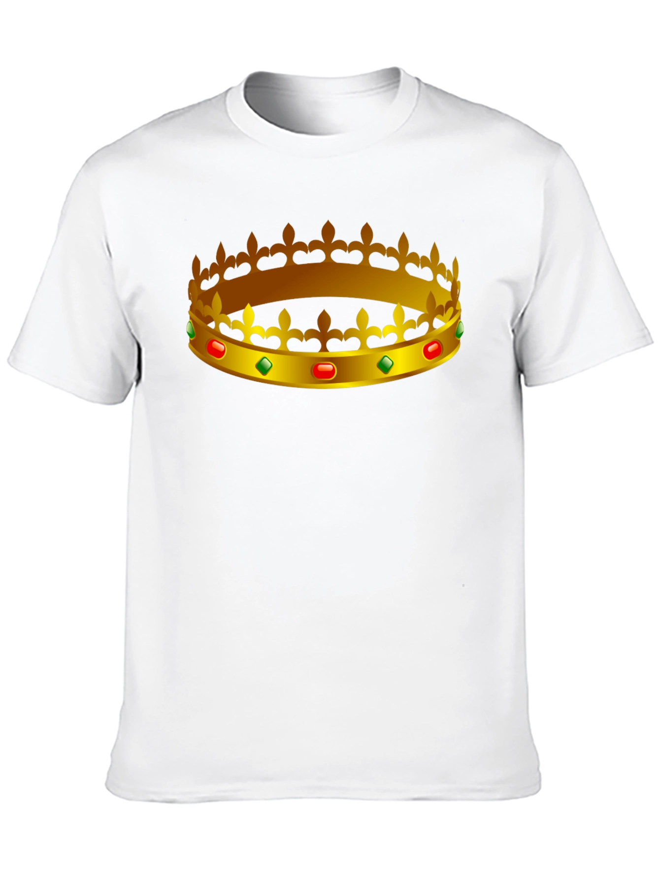 Black Regal Crown Graphic Tee - King/Queen Style view 10