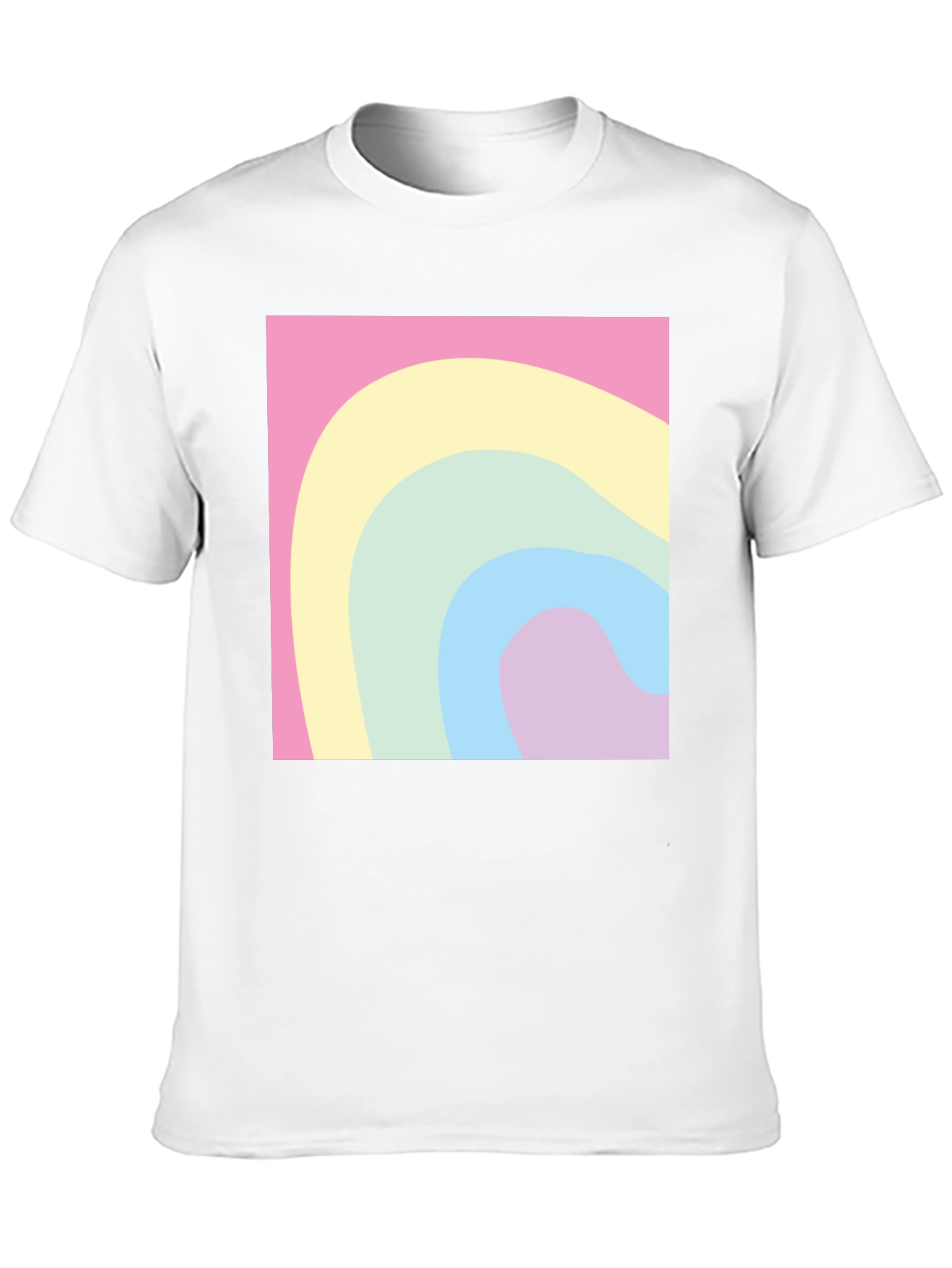 Black Pastel Wave Tee - Modern Graphic Comfort view 10