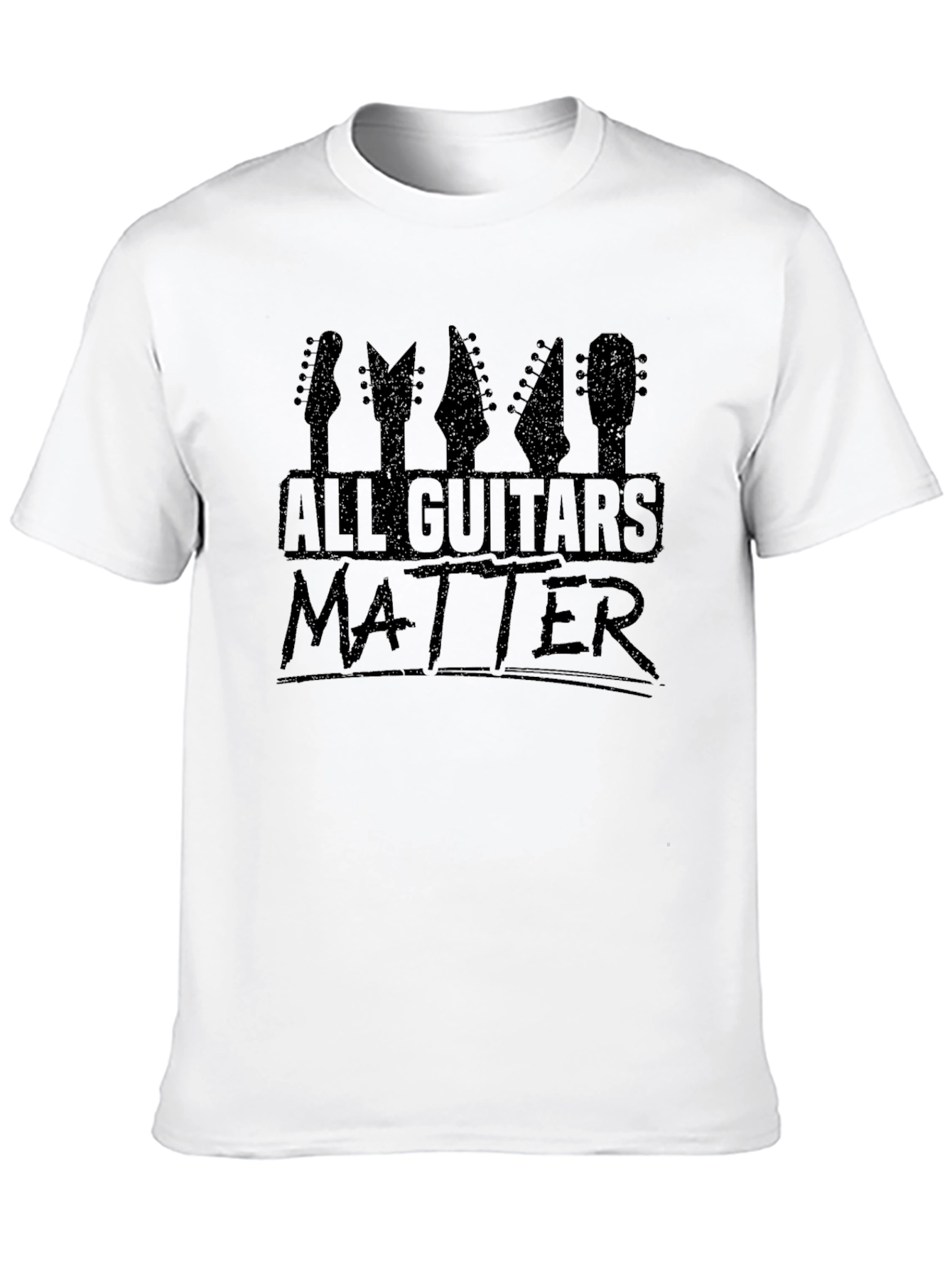 Black All Guitars Matter Funny Music T-Shirt view 10