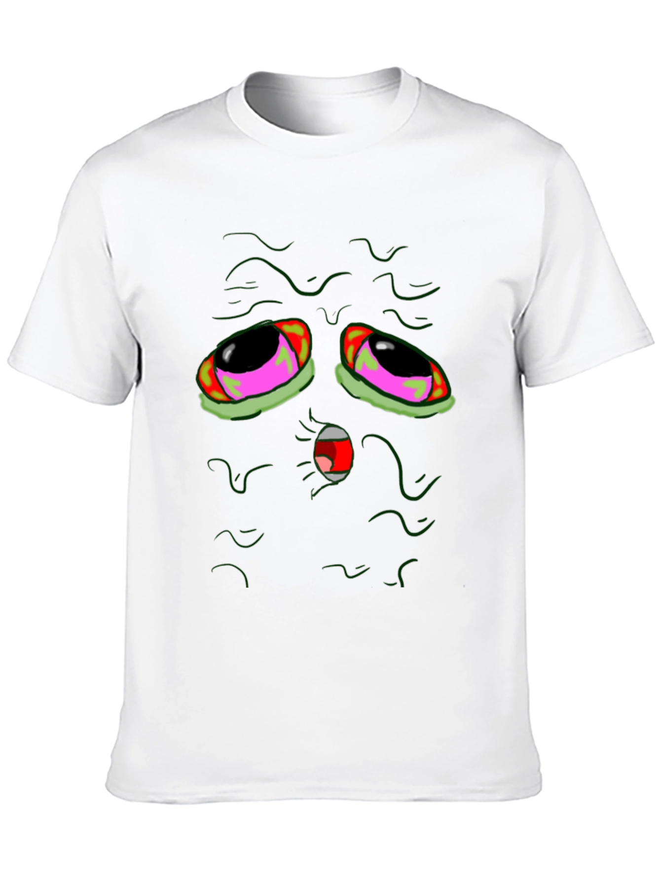 Black Groovy Green Monster Graphic Tee view 10