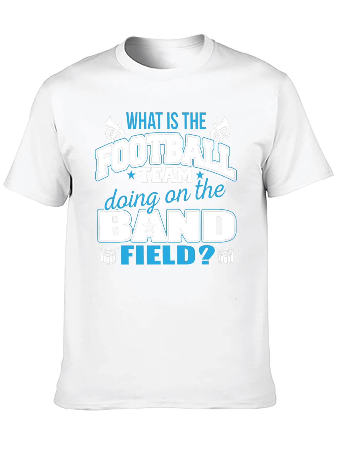 Black Football Team On The Band Field T-Shirt view 10