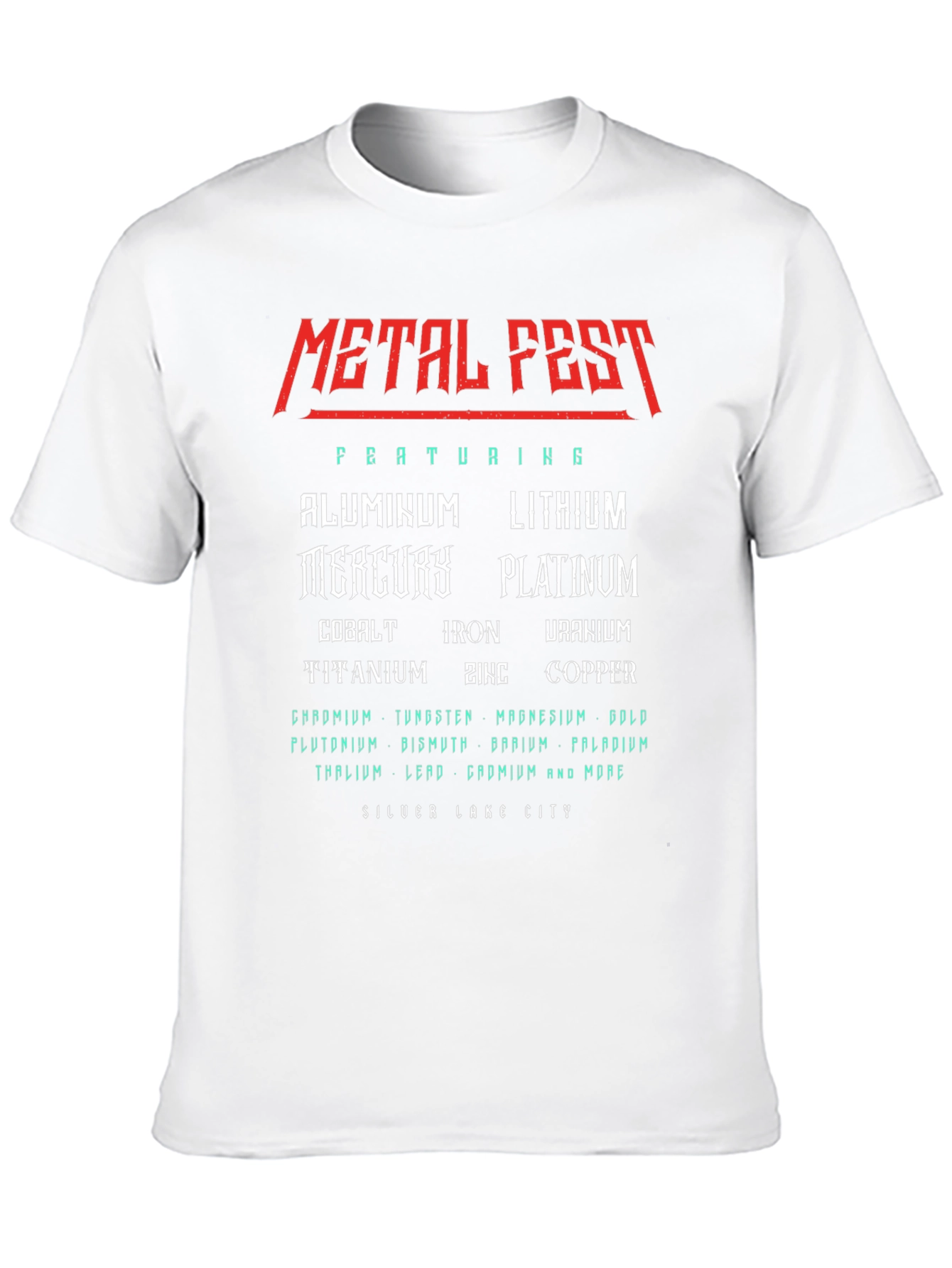 Black Metal Fest Periodic Table T-Shirt view 10