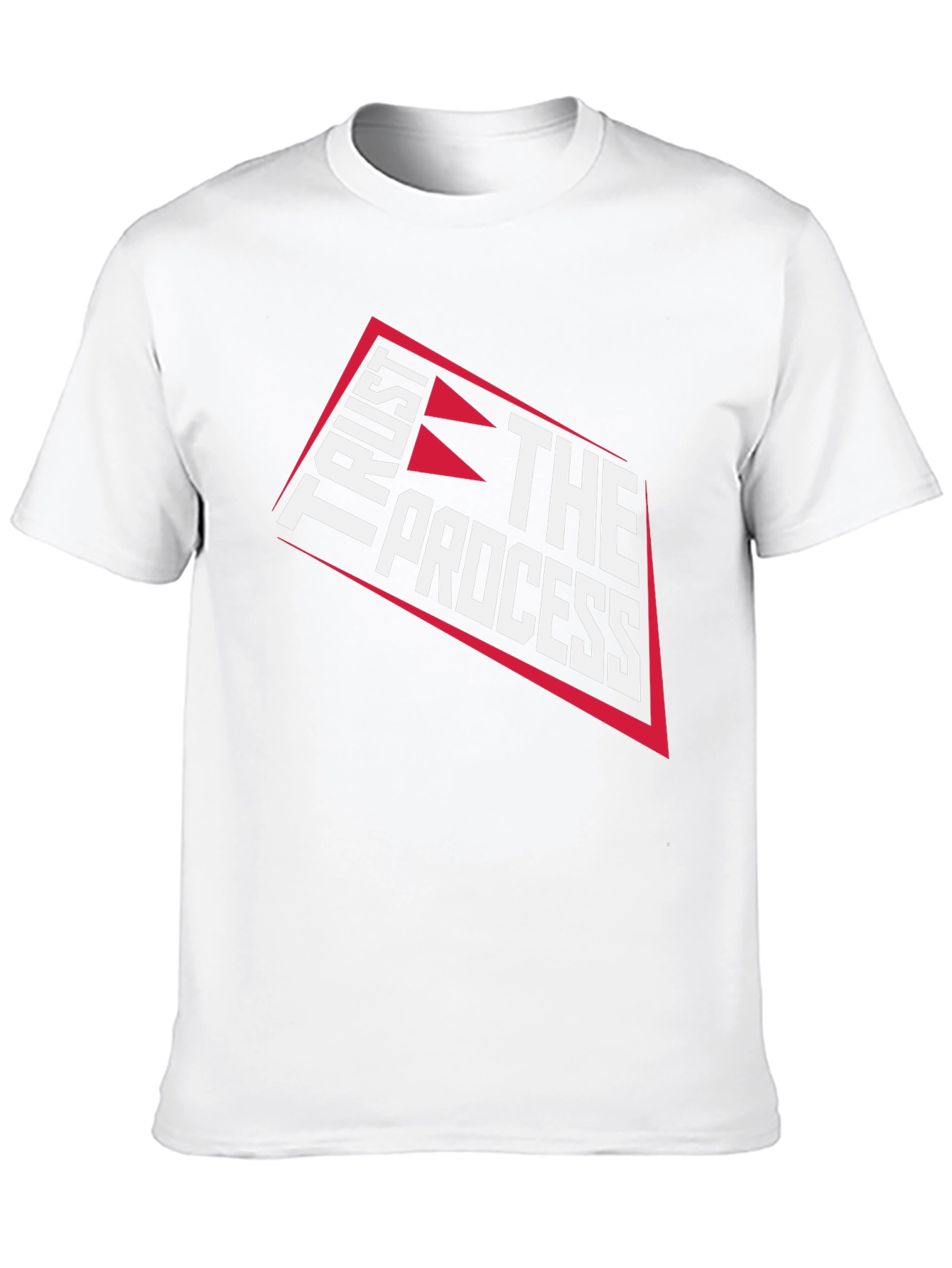 Black Trust The Process Graphic T-Shirt - Black Cotton Tee view 10