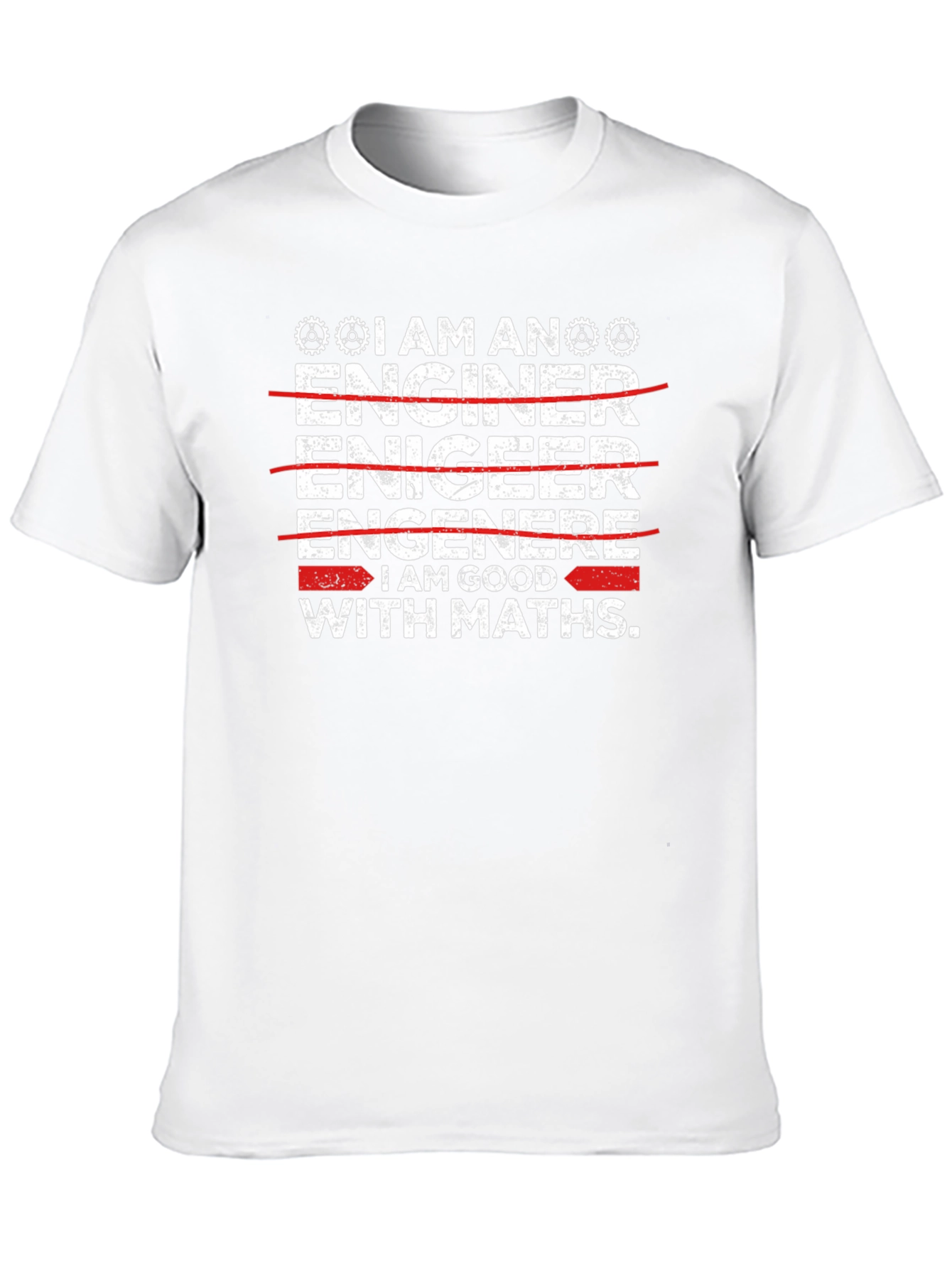 Black Engineer Math Skills T-Shirt view 10