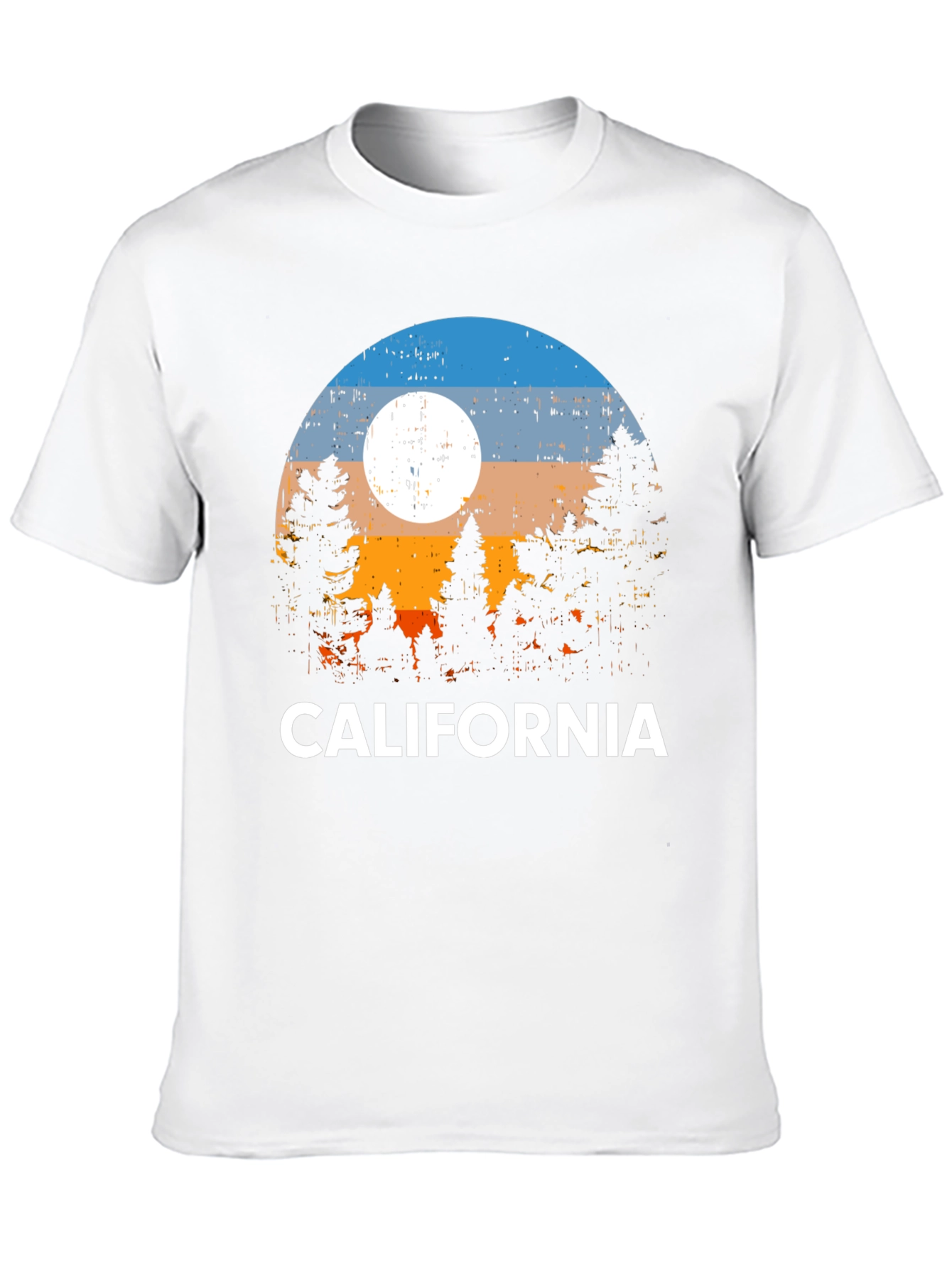 Black California Sunset Graphic T-Shirt view 10
