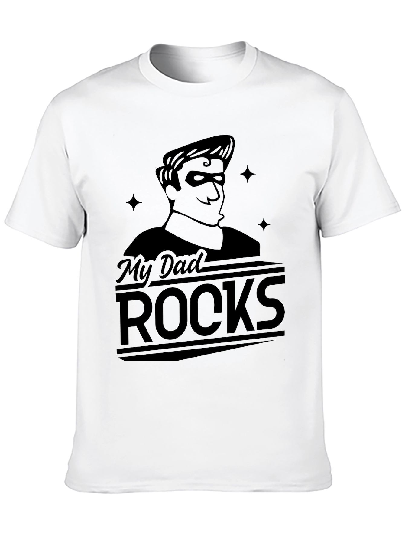 Black My Dad Rocks - Black Graphic T-Shirt view 10
