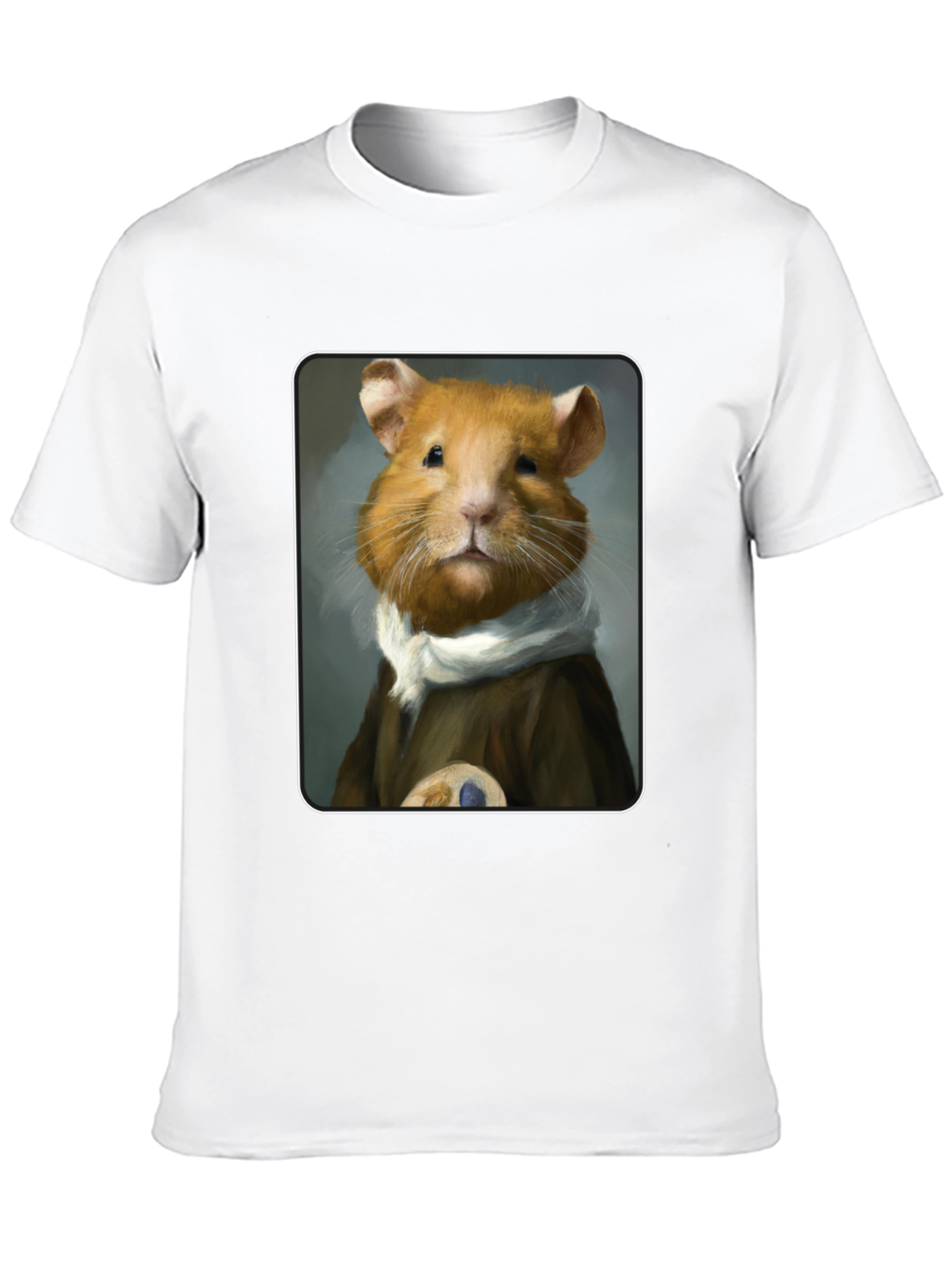 Black Hamster Portrait T-Shirt - Unique & Quirky Tee view 10
