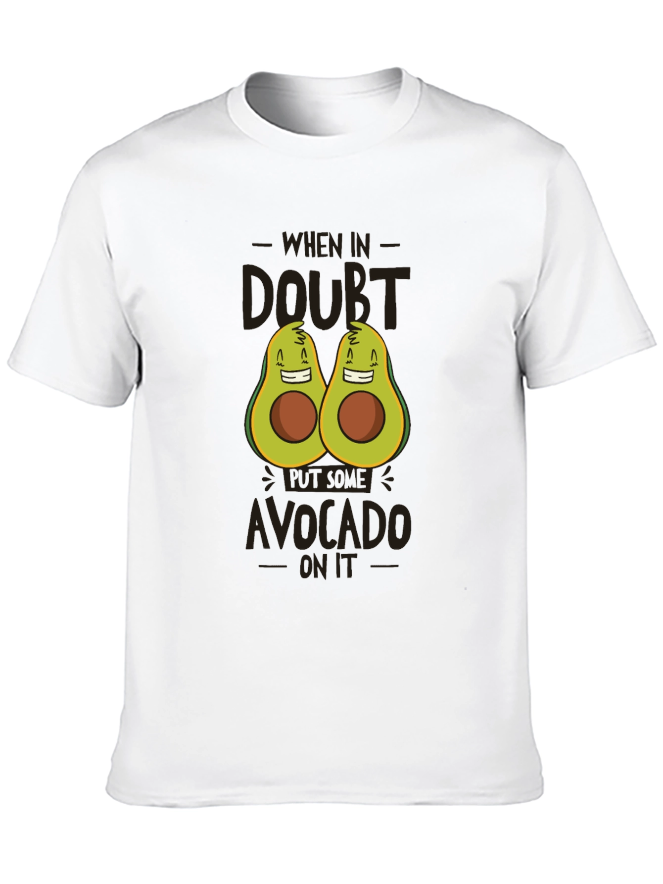 Black Avocado Graphic Print Tee - When in Doubt, Avocado On It view 10