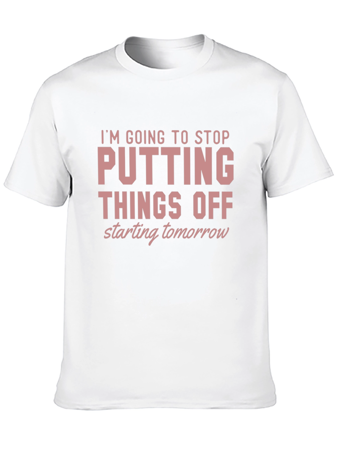 Black Procrastination T-Shirt - Funny Quote Tee view 10