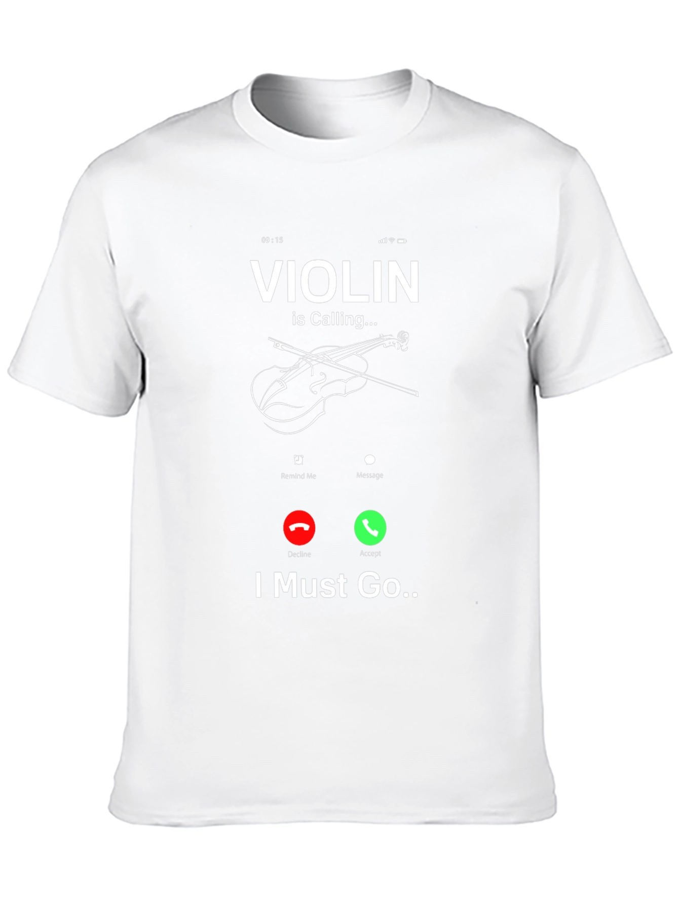 Black Violin is Calling Funny Music T-Shirt view 10