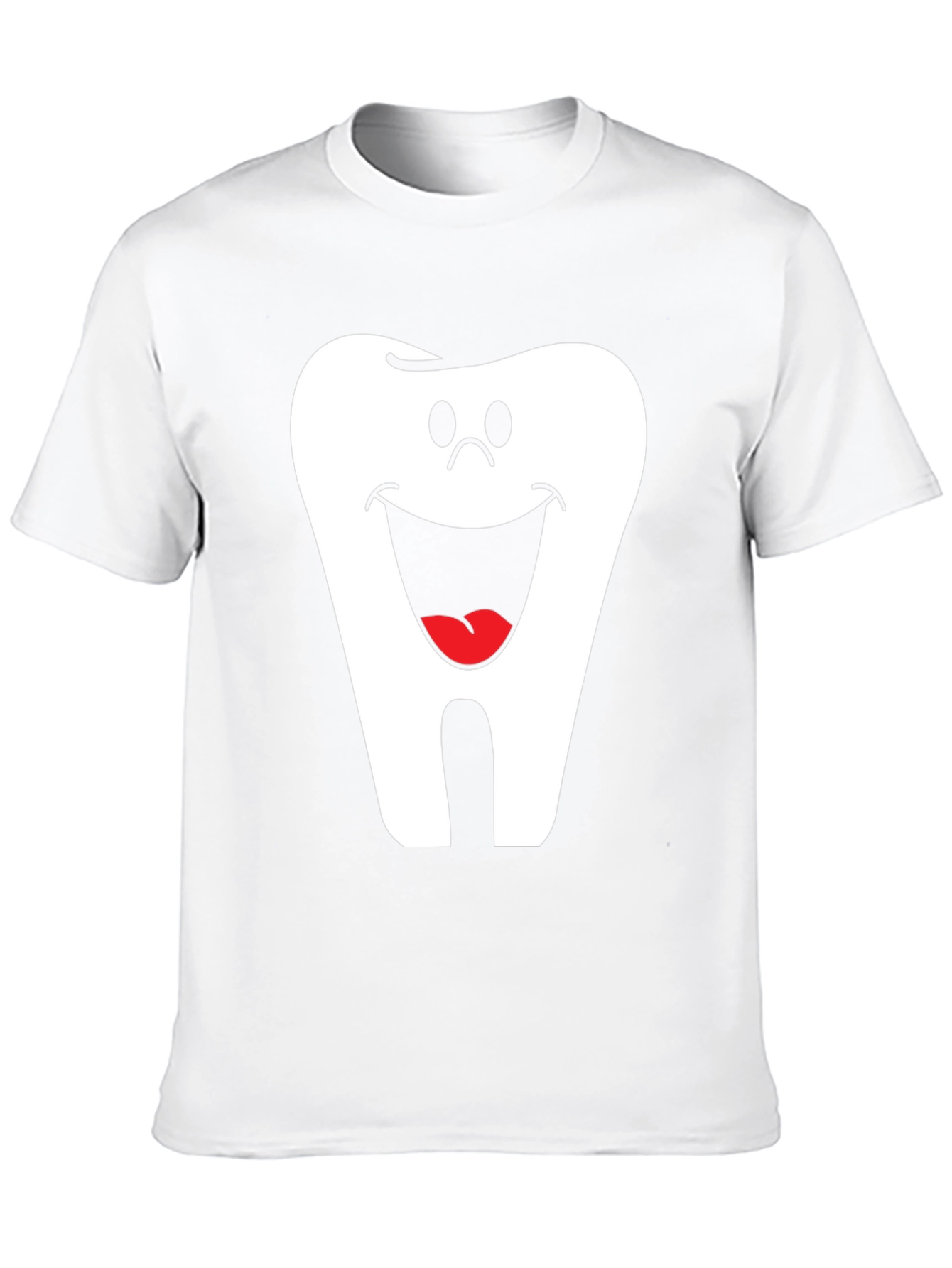 Black Smiling Tooth Graphic T-Shirt - Dentist Humor Tee view 10