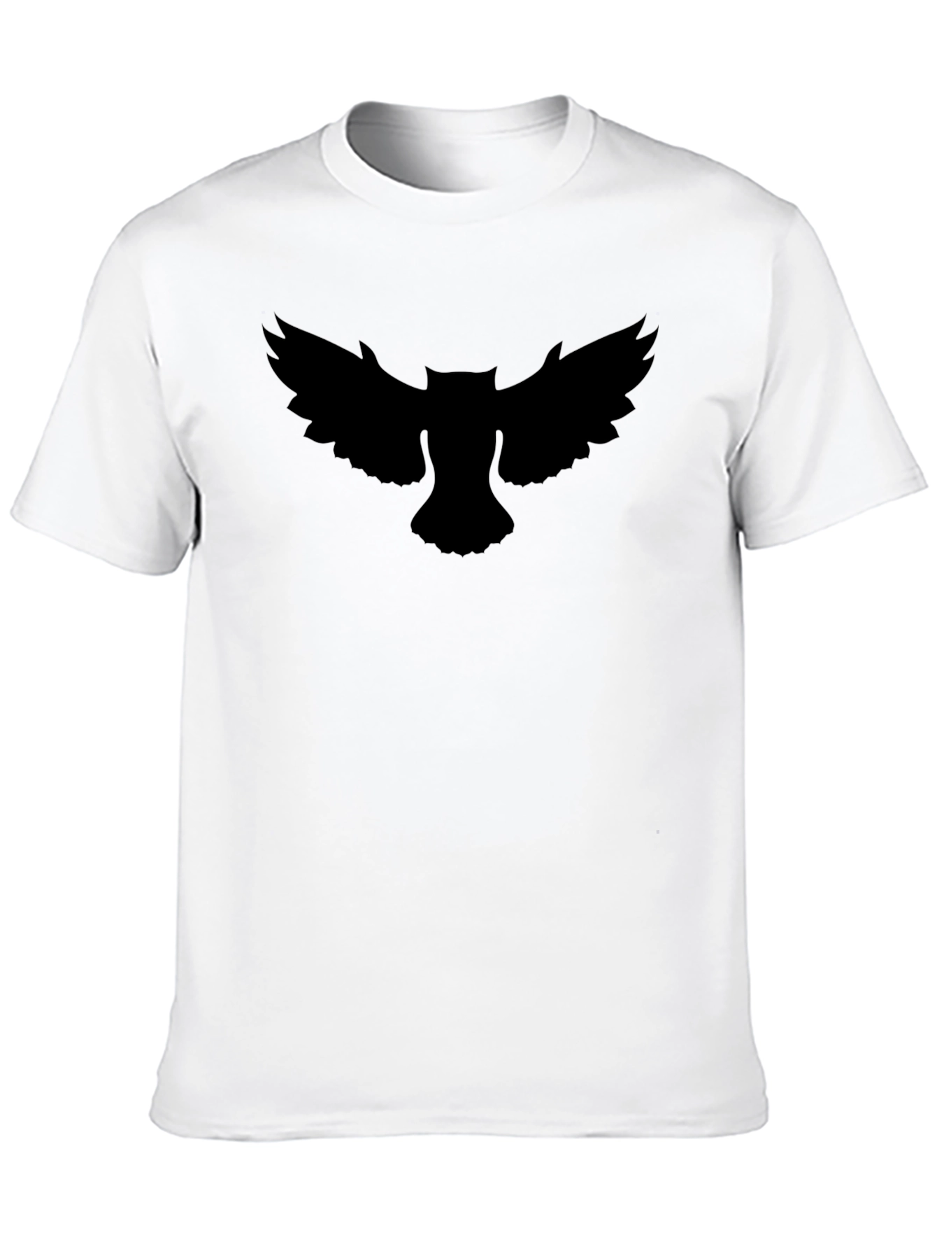 Black Men's Black Owl Graphic Tee - Cool & Stylish view 10