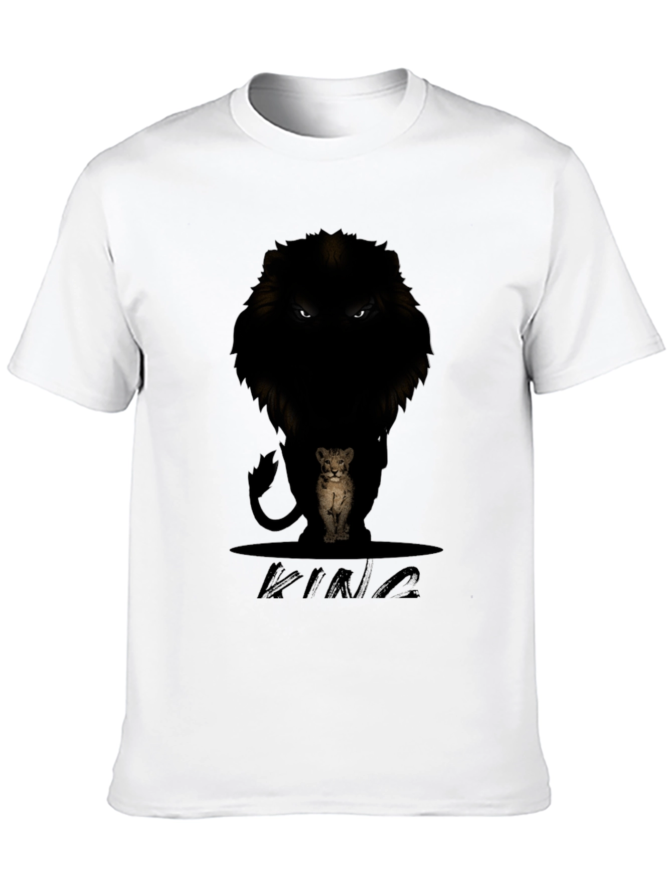 Black Lion King Graphic Tee - Men's Black T-Shirt view 10