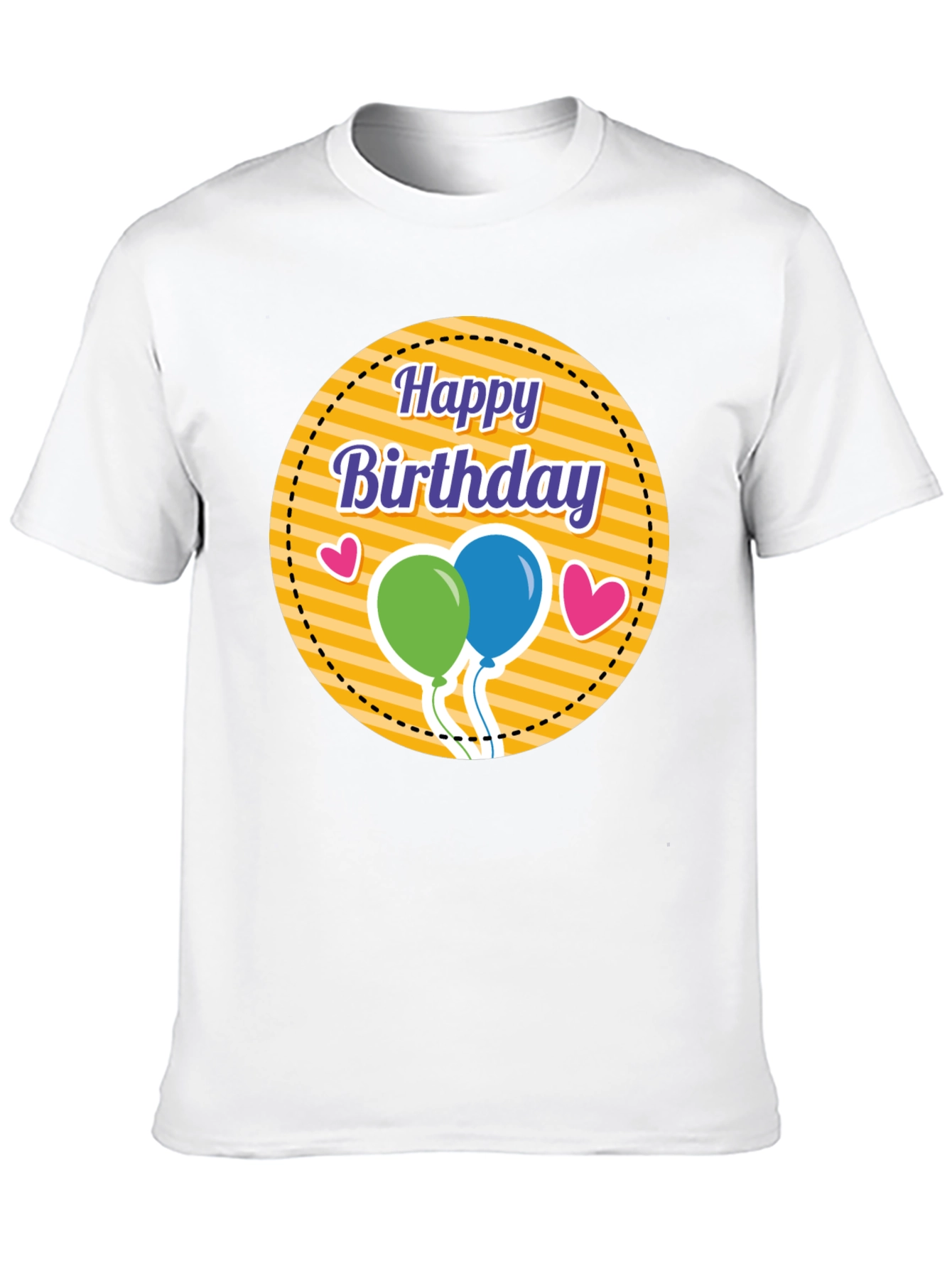 Black Happy Birthday Graphic Tee - Black T-Shirt view 10