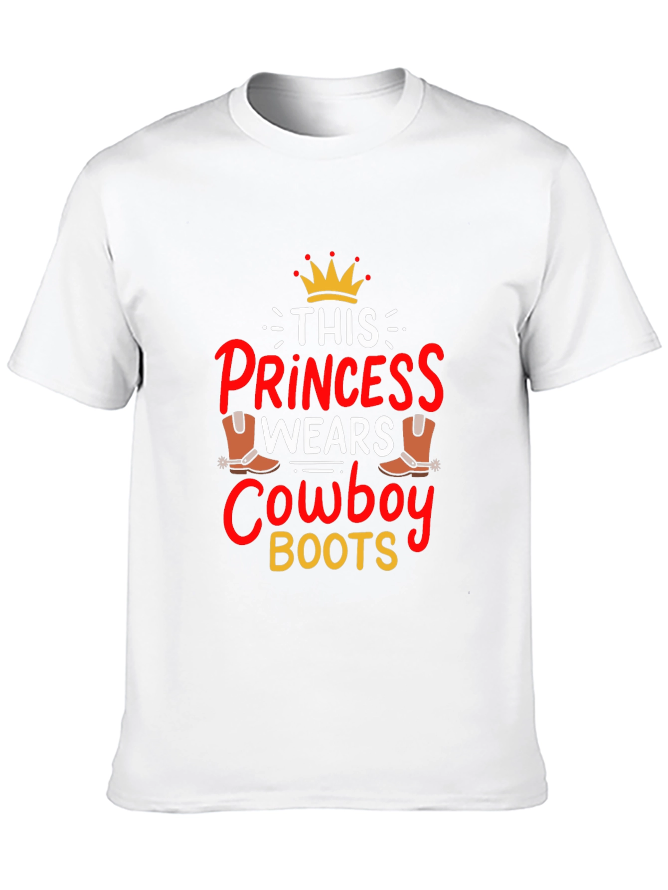 Princess Cowboy Boots Graphic Tee - 10