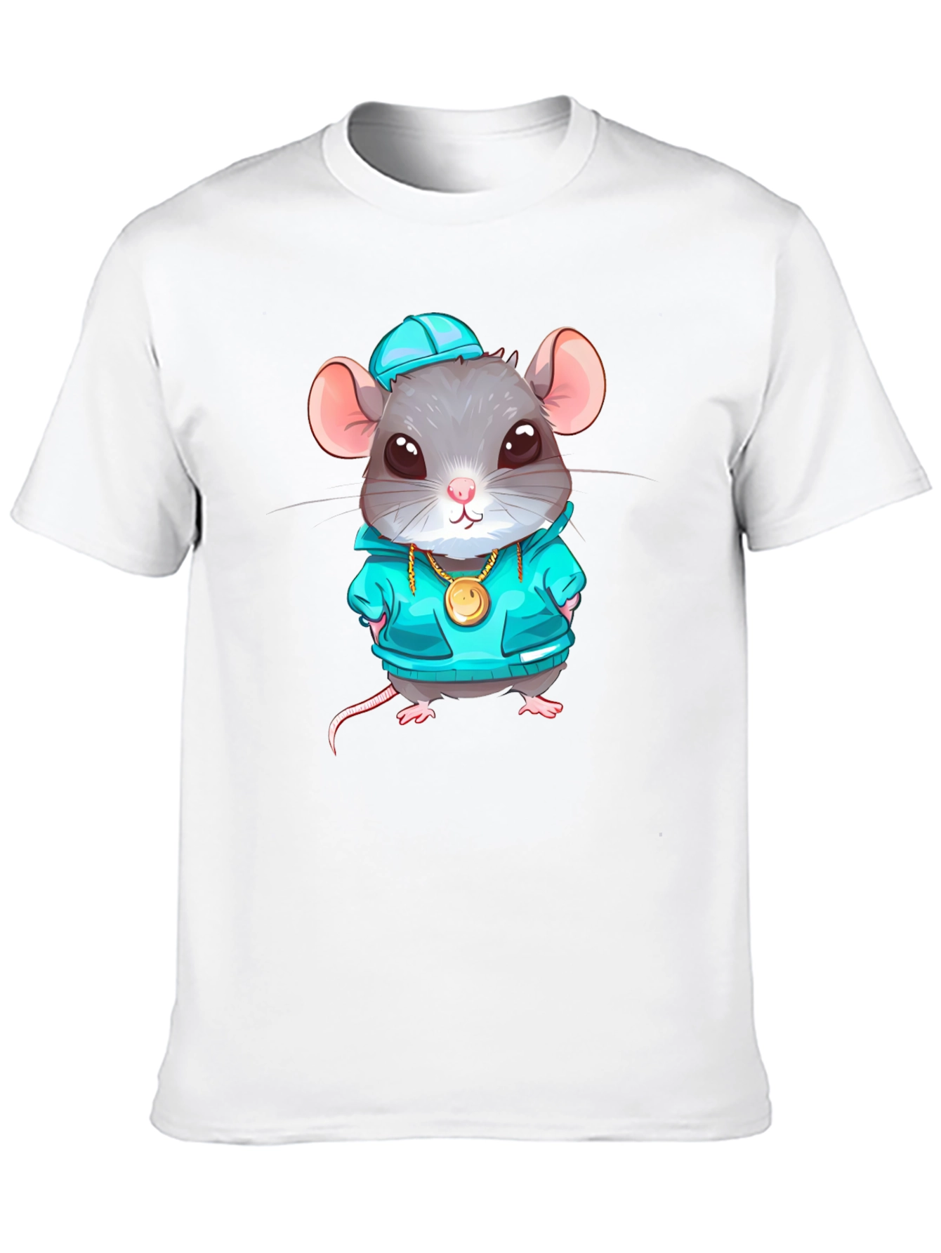 Black Cool Rat Graphic T-Shirt view 10