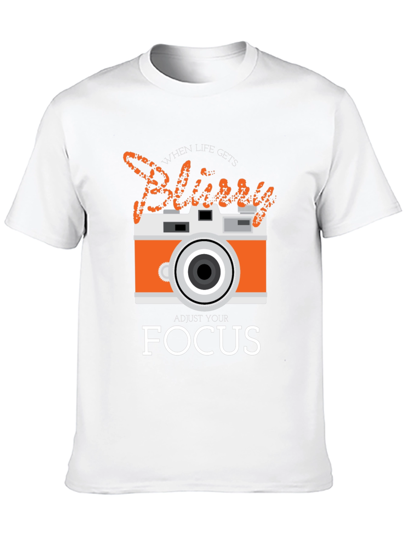 Black Adjust Your Focus Graphic Tee view 10