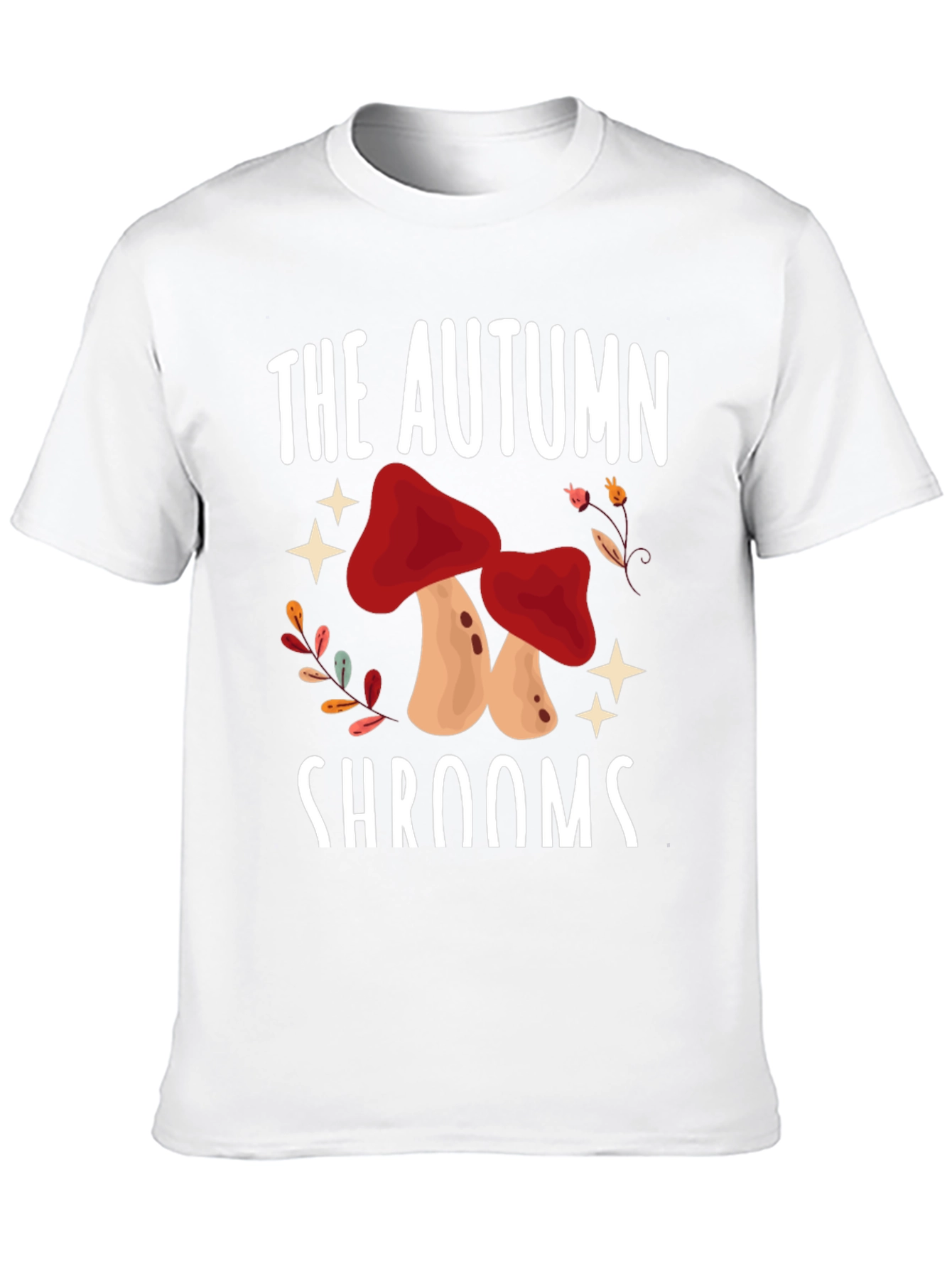 Black Autumn Shrooms T-Shirt - Mushroom Season Tee view 10